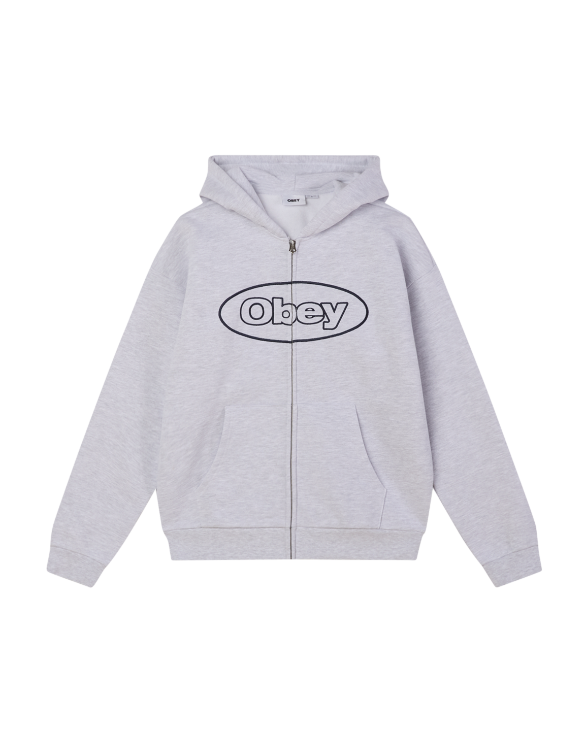 OBEY OVAL EXTRA HEAVY ZIP HOOD