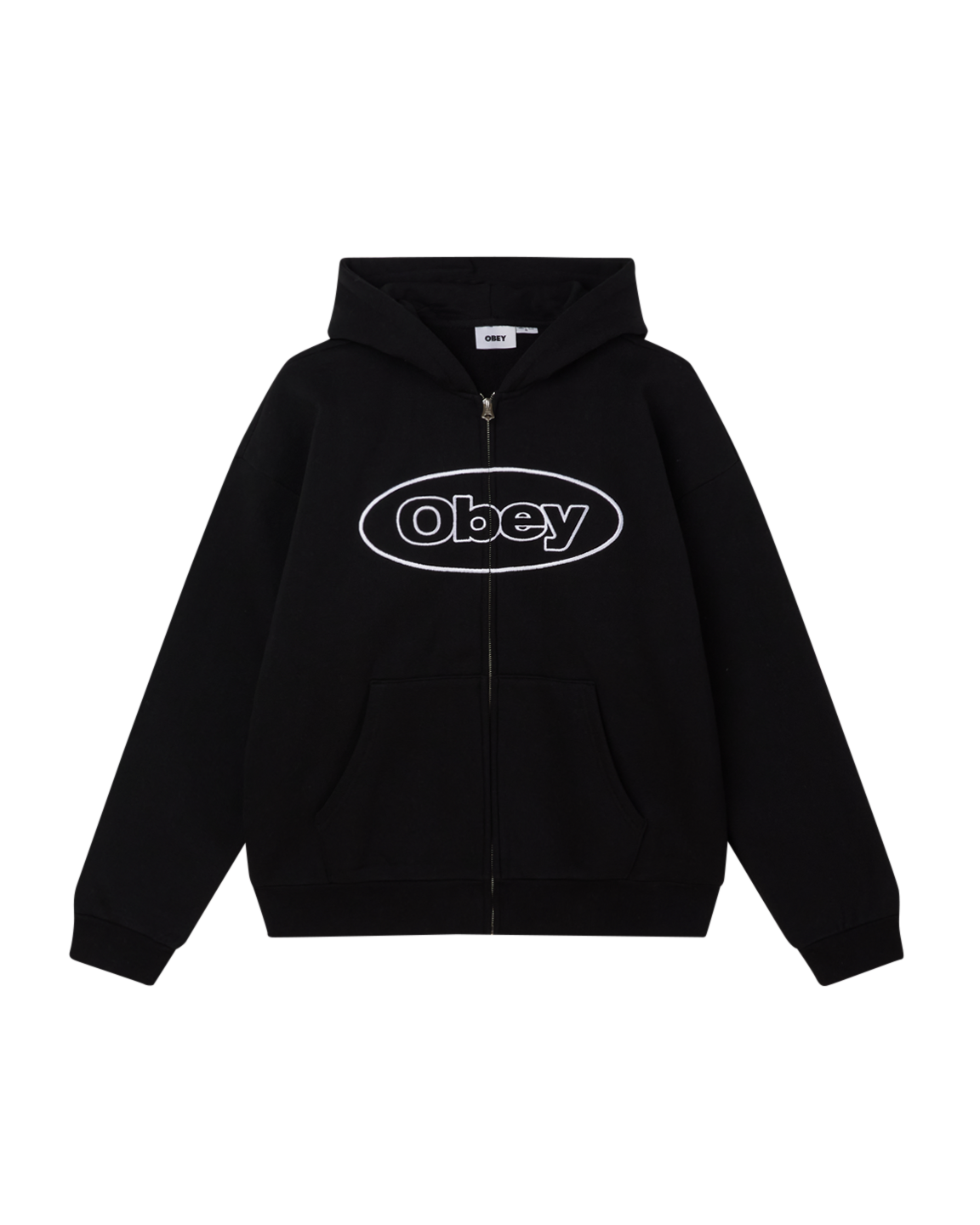 OBEY OVAL EXTRA HEAVY ZIP HOOD