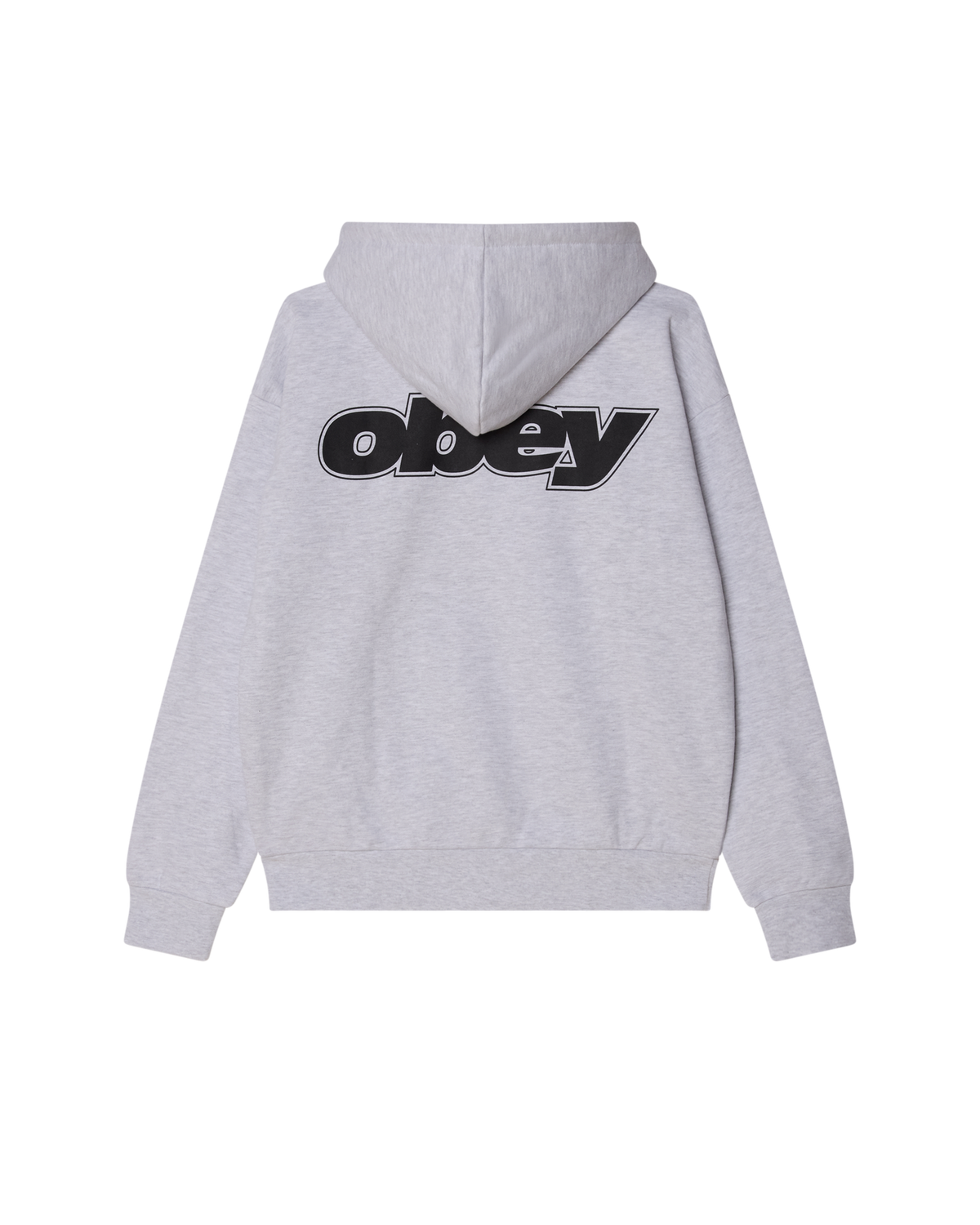 GAZE EXTRA HEAVY ZIP HOOD - ASH GREY