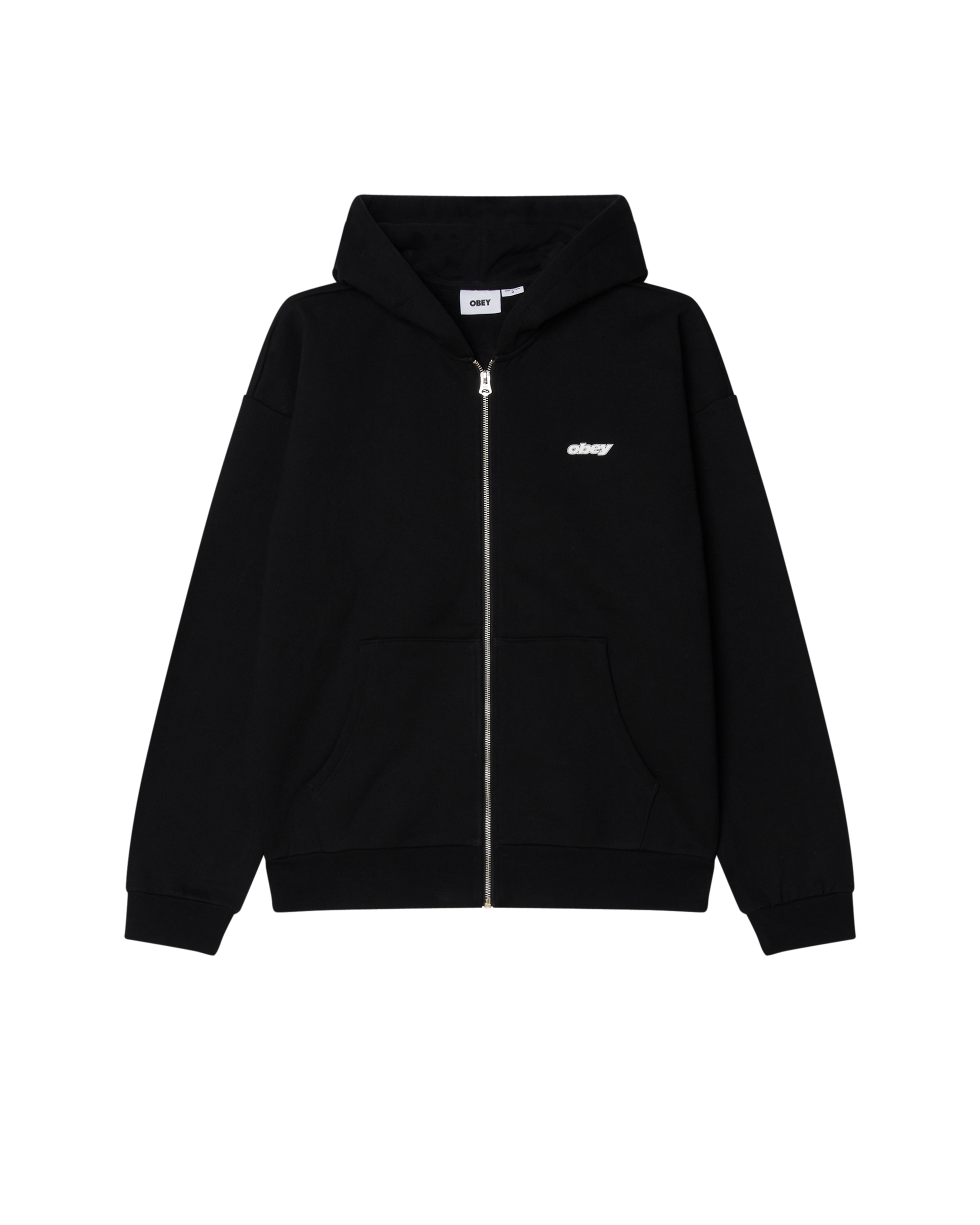 GAZE EXTRA HEAVY ZIP HOOD - BLACK