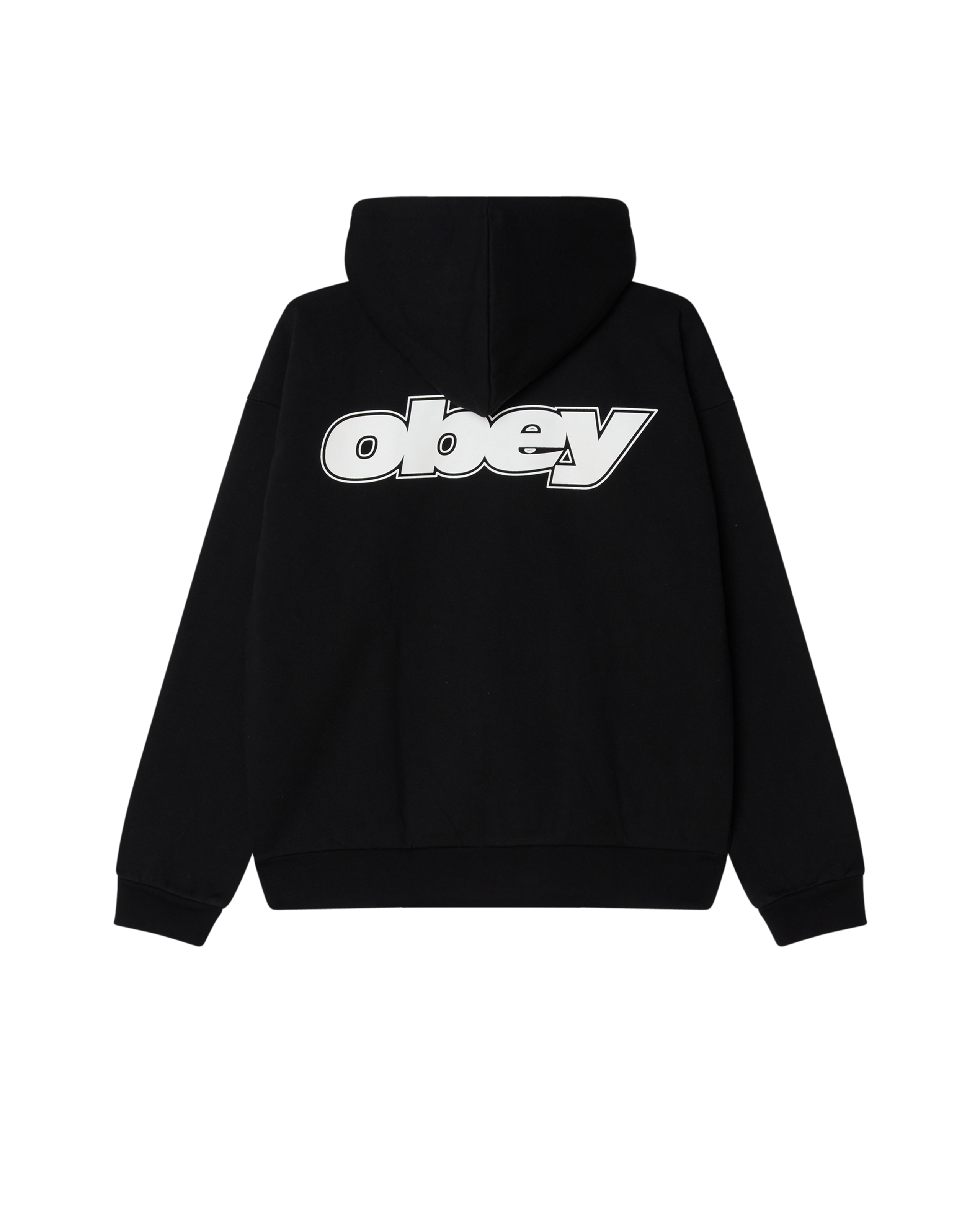 GAZE EXTRA HEAVY ZIP HOOD - BLACK