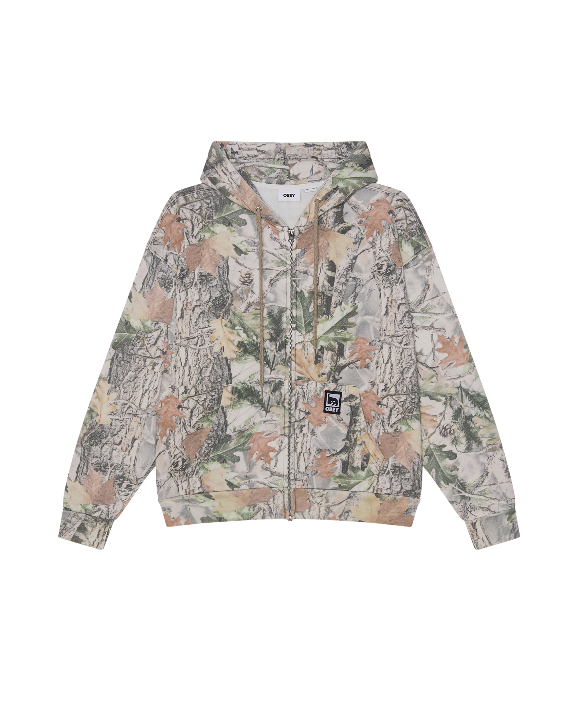 POST ZIP HOOD - DUSTY VINTAGE WOOD CAMO