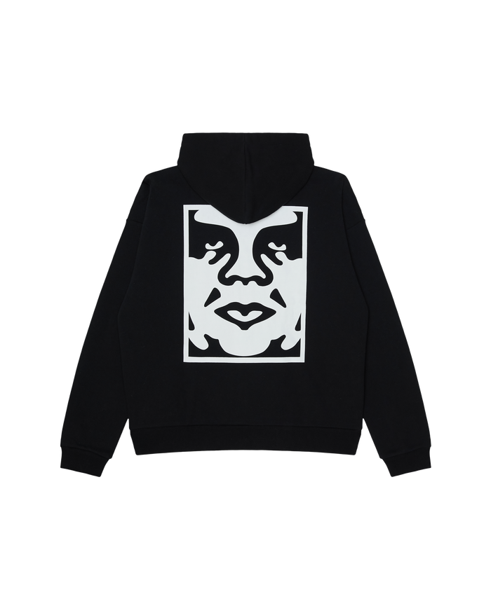 BOLD ICON EXTRA HEAVY PULLOVER - BLACK