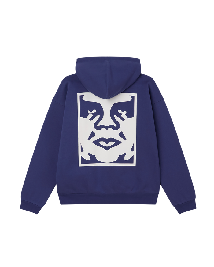 BOLD ICON EXTRA HEAVY HOOD - SKIPPER BLUE