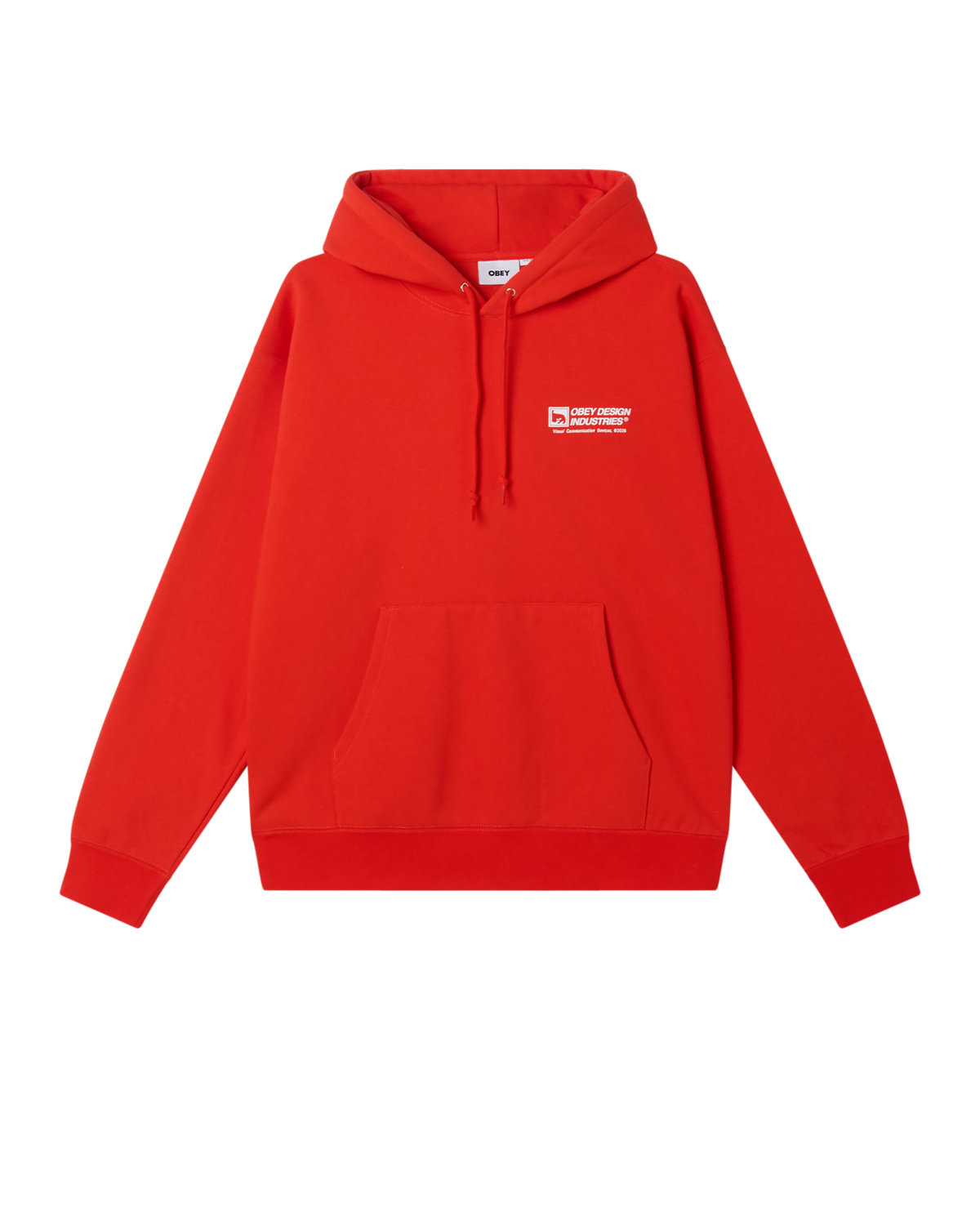 OBEY DESIGN INDUSTRIES HOOD - FIERY RED