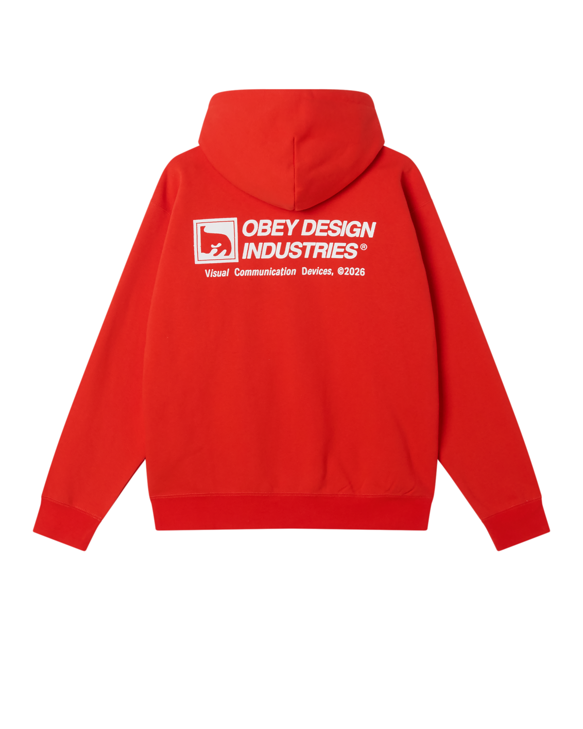 OBEY DESIGN INDUSTRIES HOOD - FIERY RED