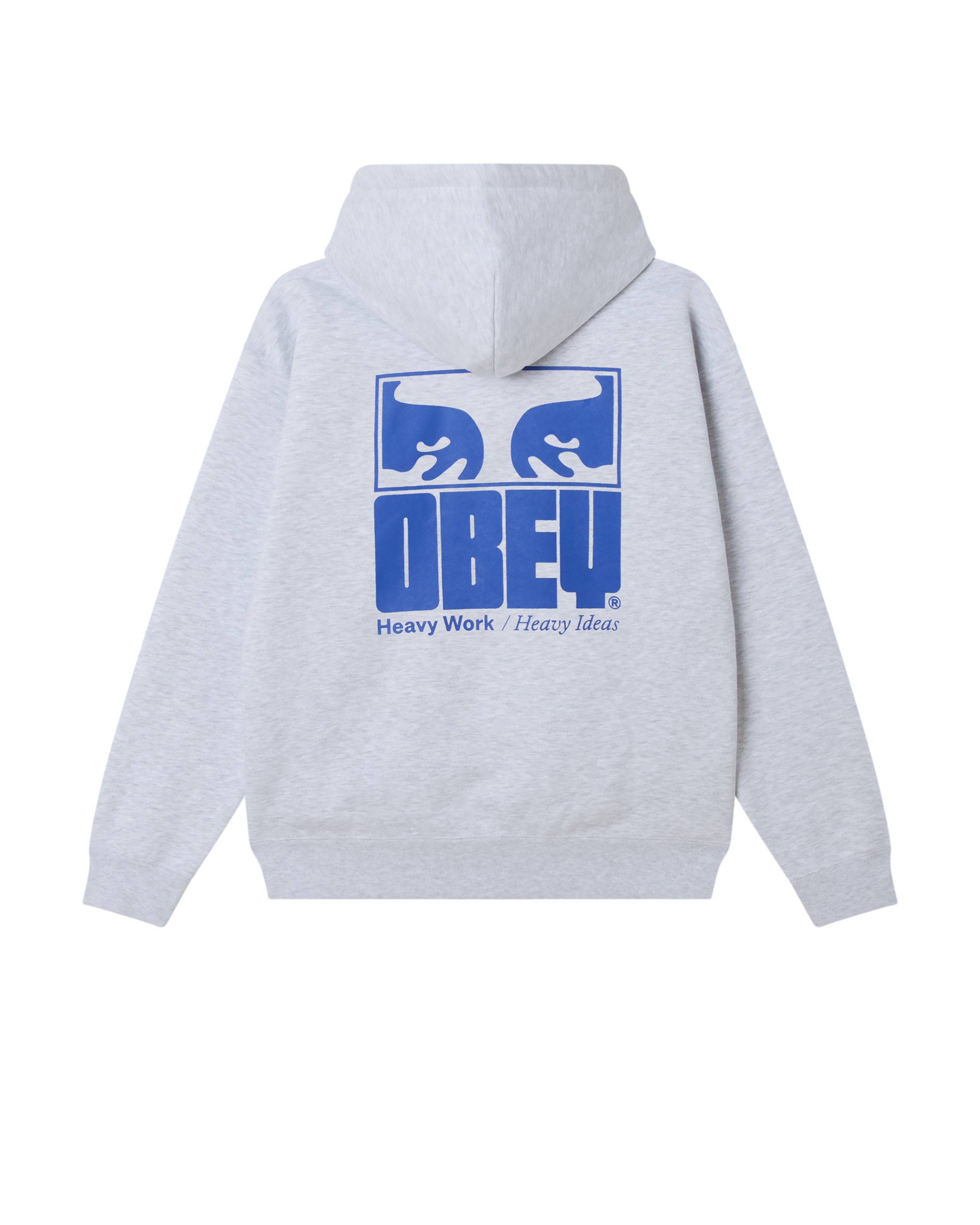 OBEY HEAVY IDEAS HOOD - ASH GREY