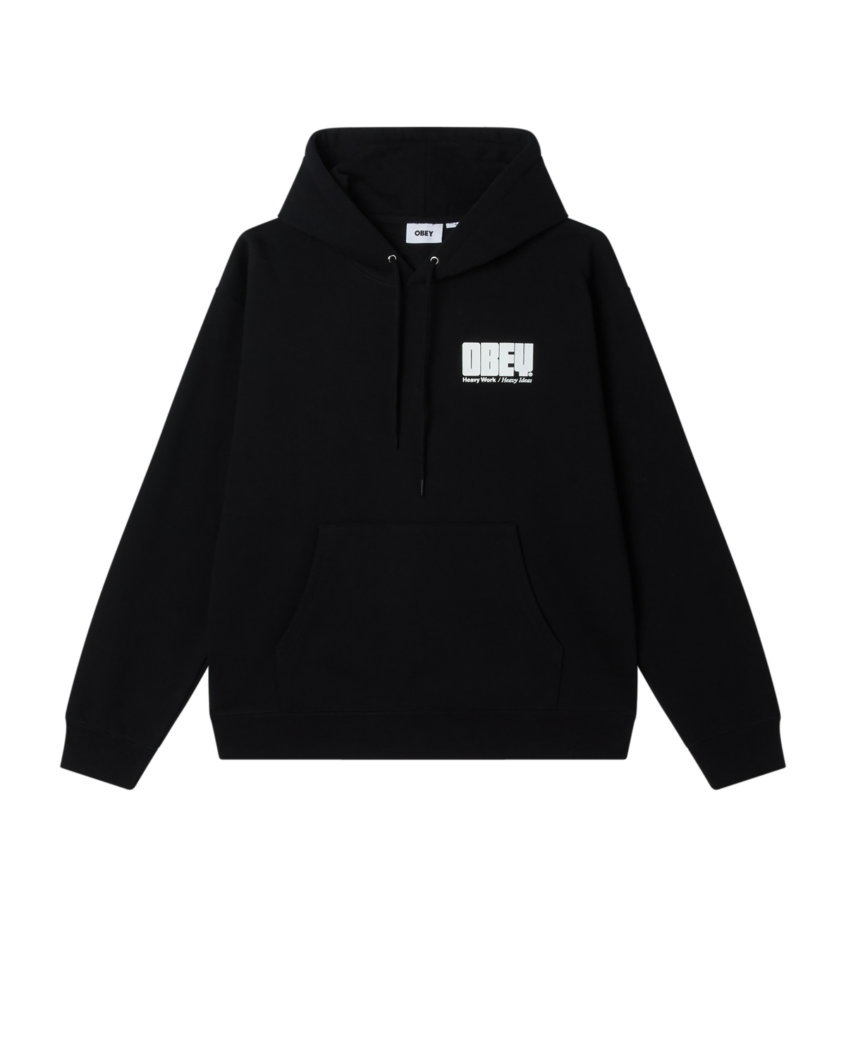 OBEY HEAVY IDEAS HOOD - BLACK