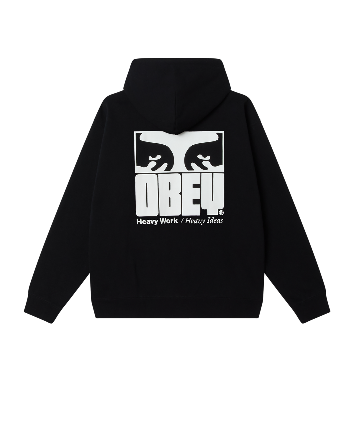 OBEY HEAVY IDEAS HOOD - BLACK