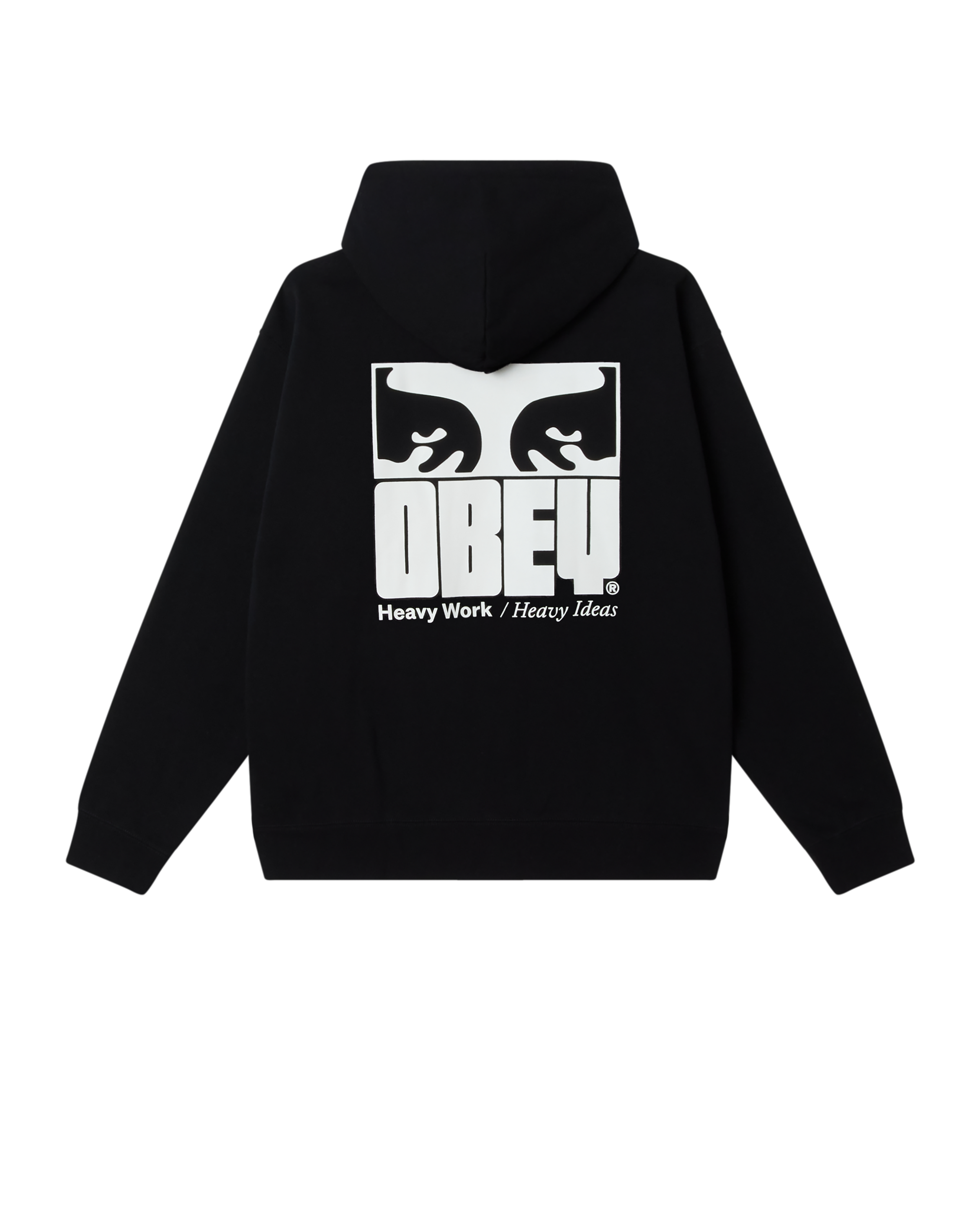 OBEY HEAVY IDEAS HOOD - BLACK