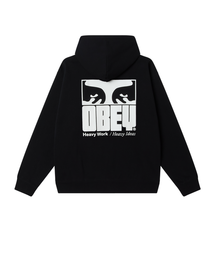 OBEY HEAVY IDEAS HOOD - BLACK