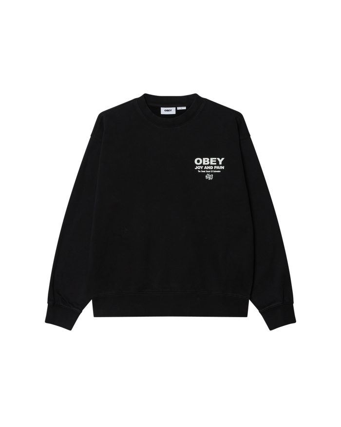 JOY FADED CREWNECK - DIGITAL BLACK FADED WASH