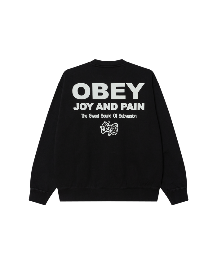 JOY FADED CREWNECK - DIGITAL BLACK FADED WASH
