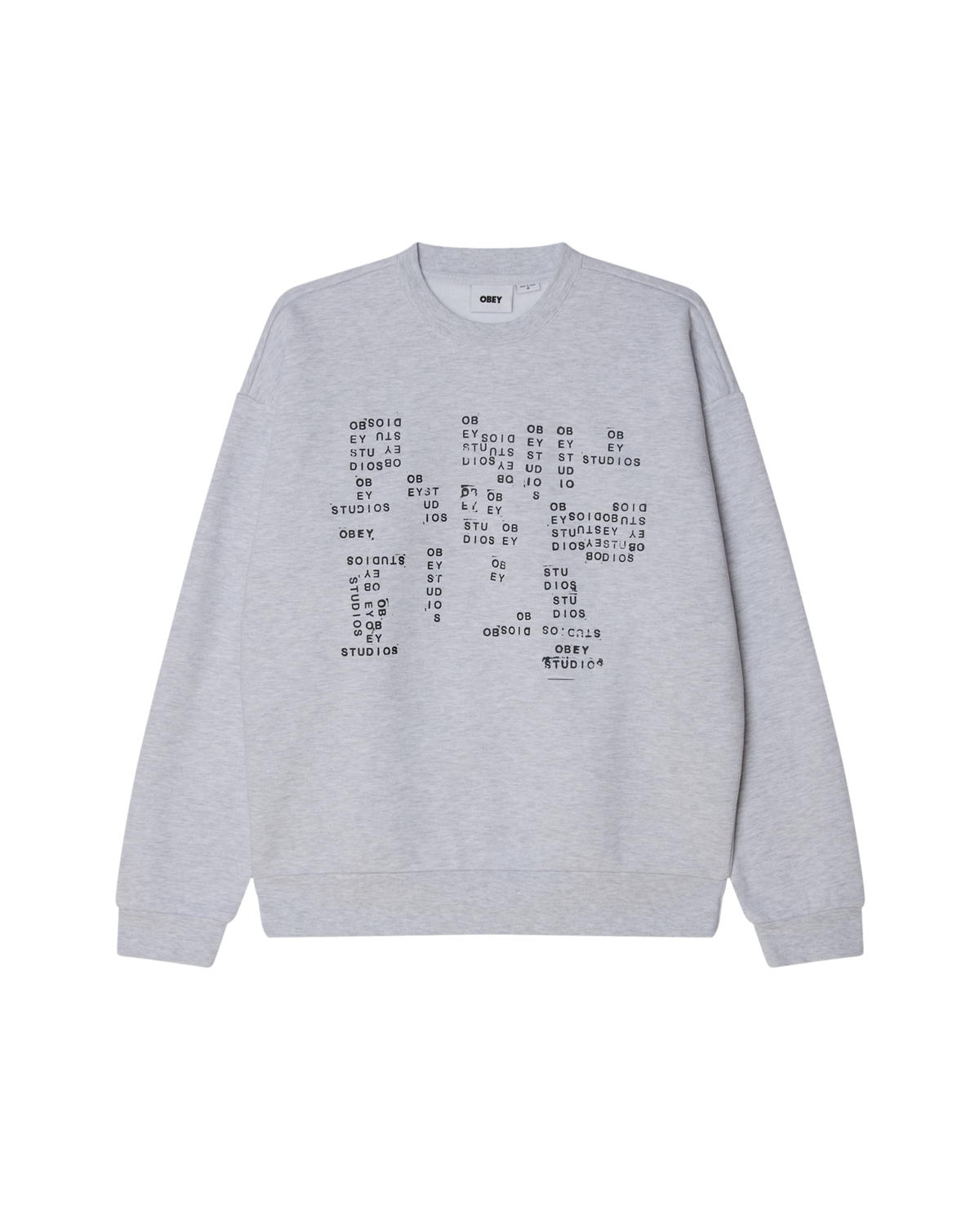 STUDIOS STAMP EXTRA HEAVY CREW - ASH GREY