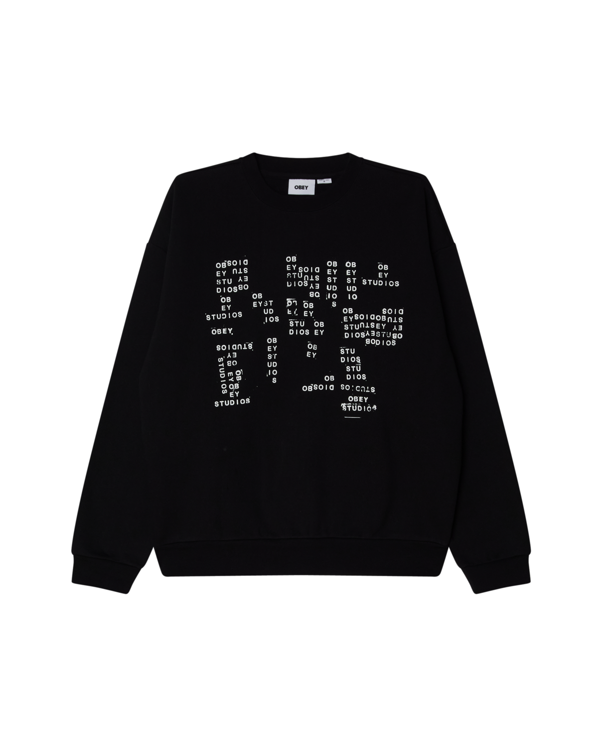 STUDIOS STAMP EXTRA HEAVY CREW - BLACK