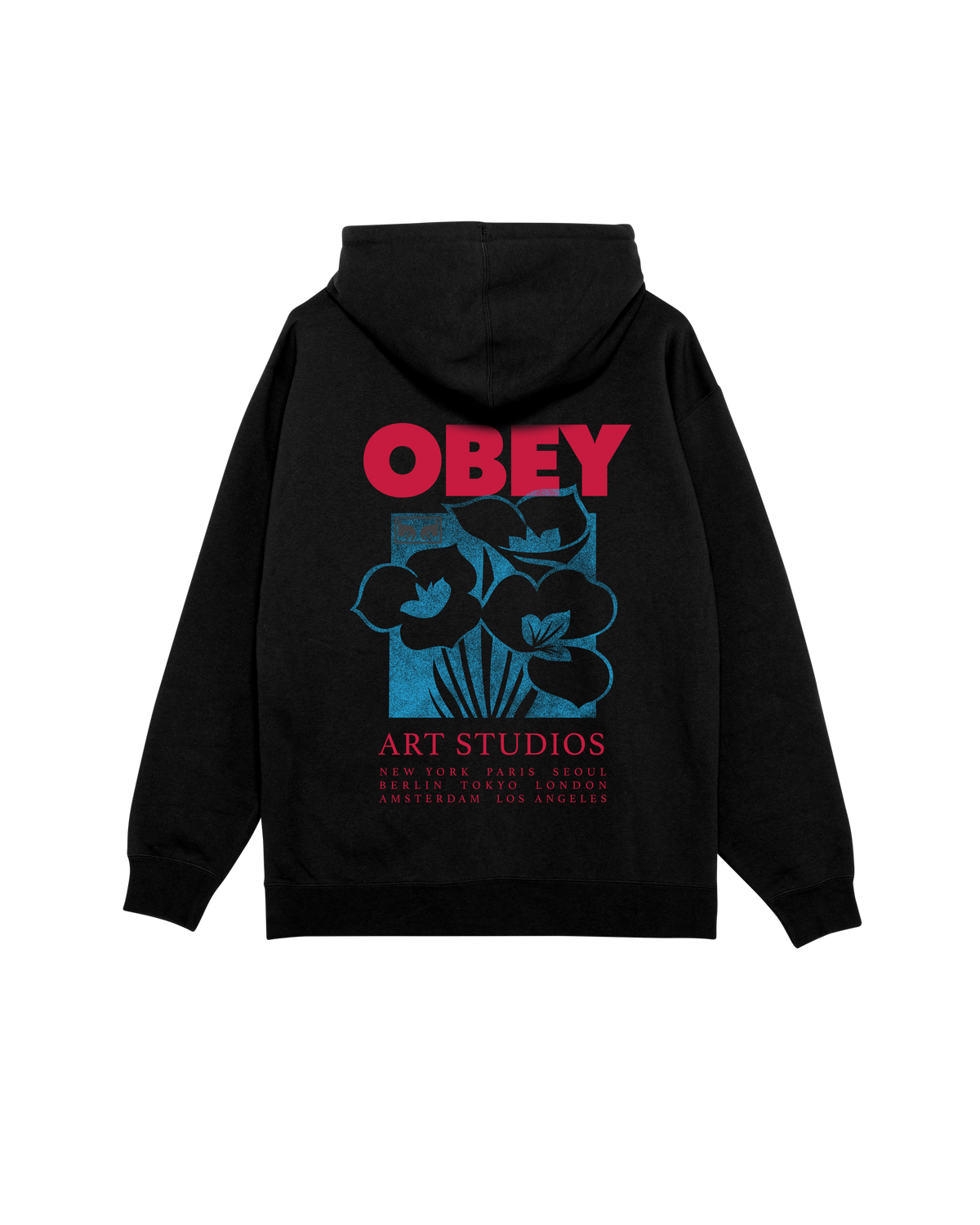OBEY ART STUDIO FLOWERS - BLACK