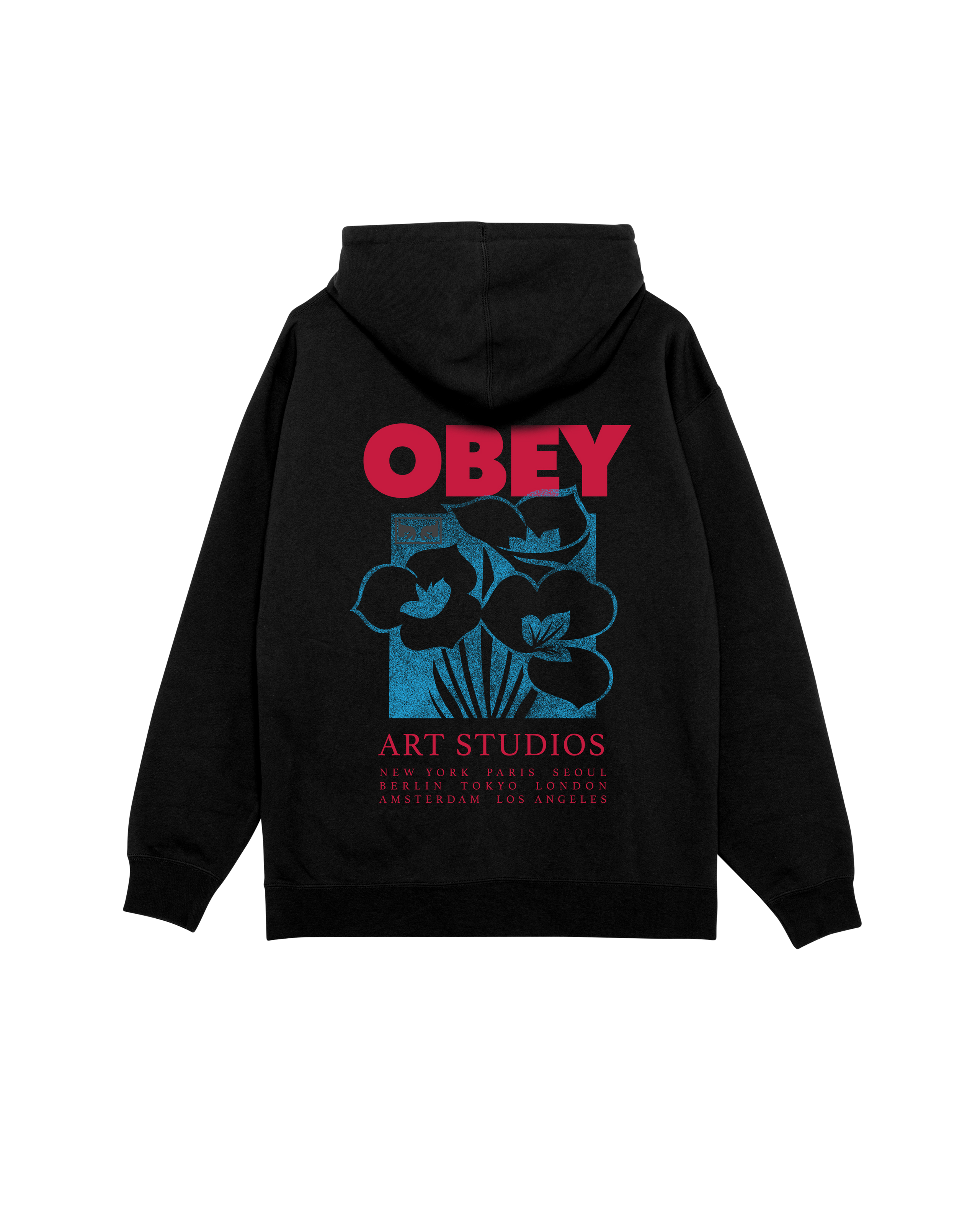 OBEY ART STUDIO FLOWERS - BLACK