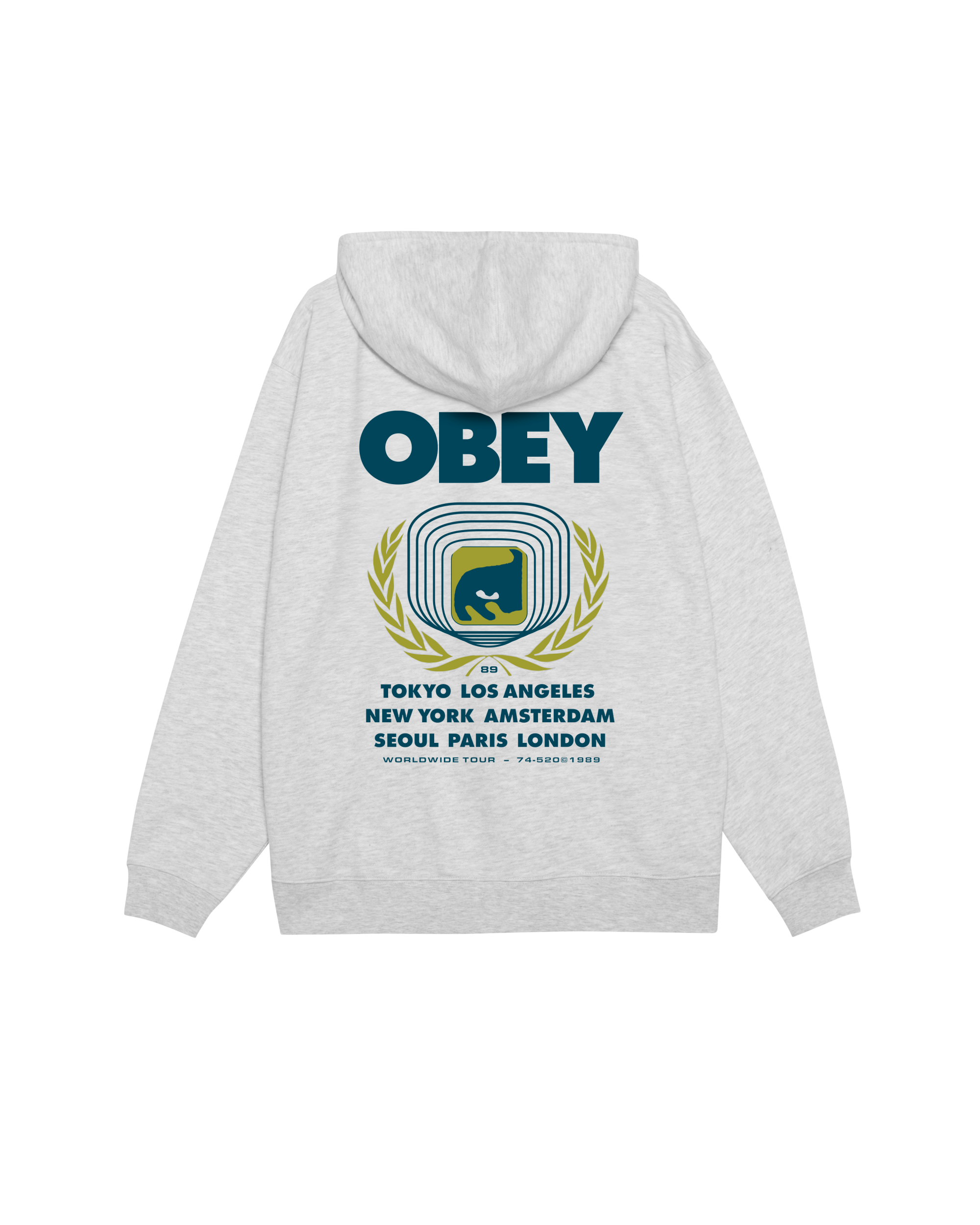 OBEY ICON EYE WREATH - HEATHER GREY