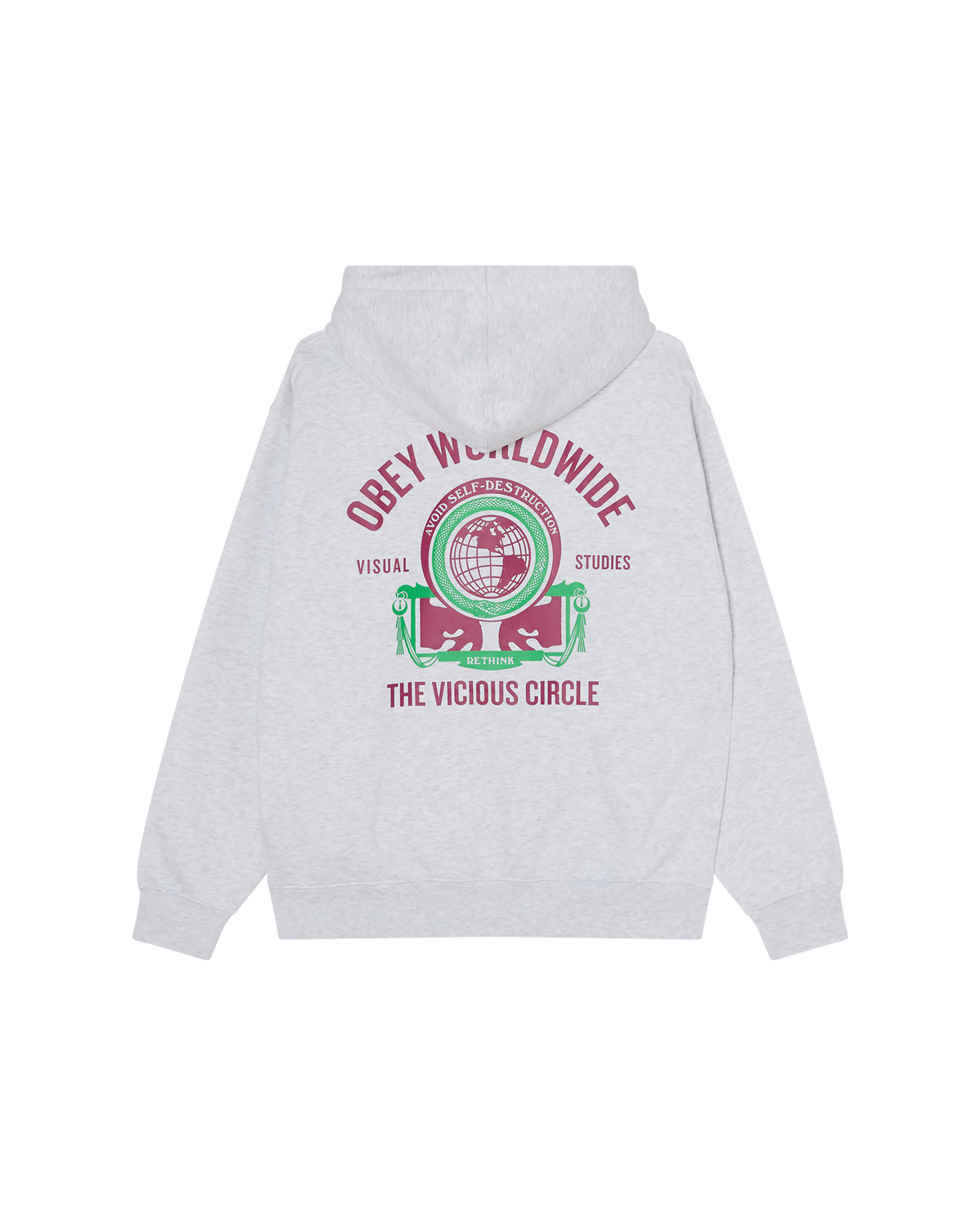 VICIOUS CIRCLE PULLOVER - HEATHER GREY