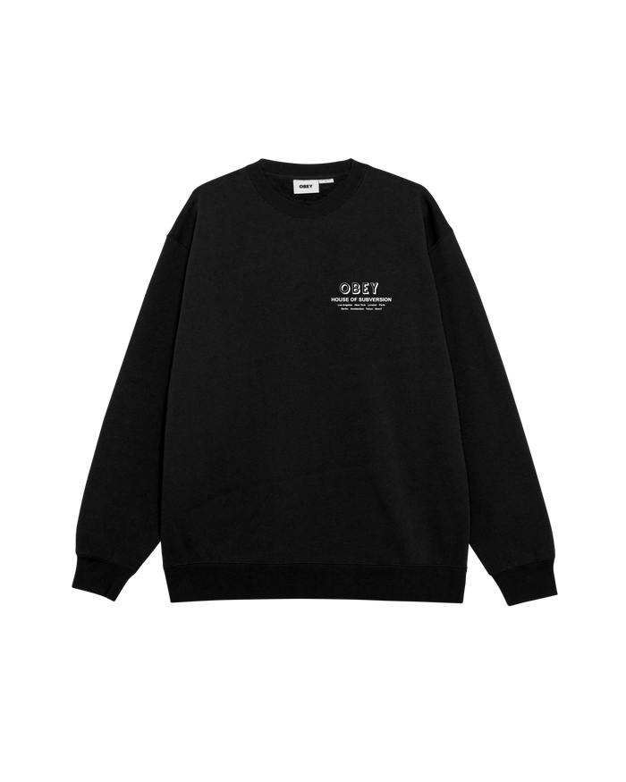 HOUSE OF SUBVERSION PREMIUM CREWNECK - BLACK