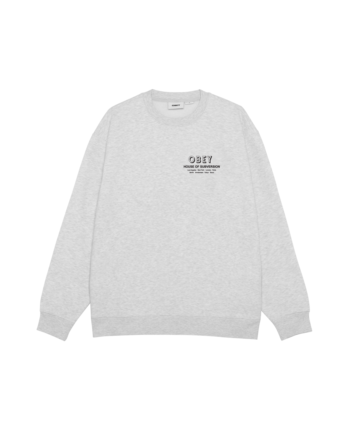 HOUSE OF SUBVERSION PREMIUM CREWNECK - HEATHER GREY