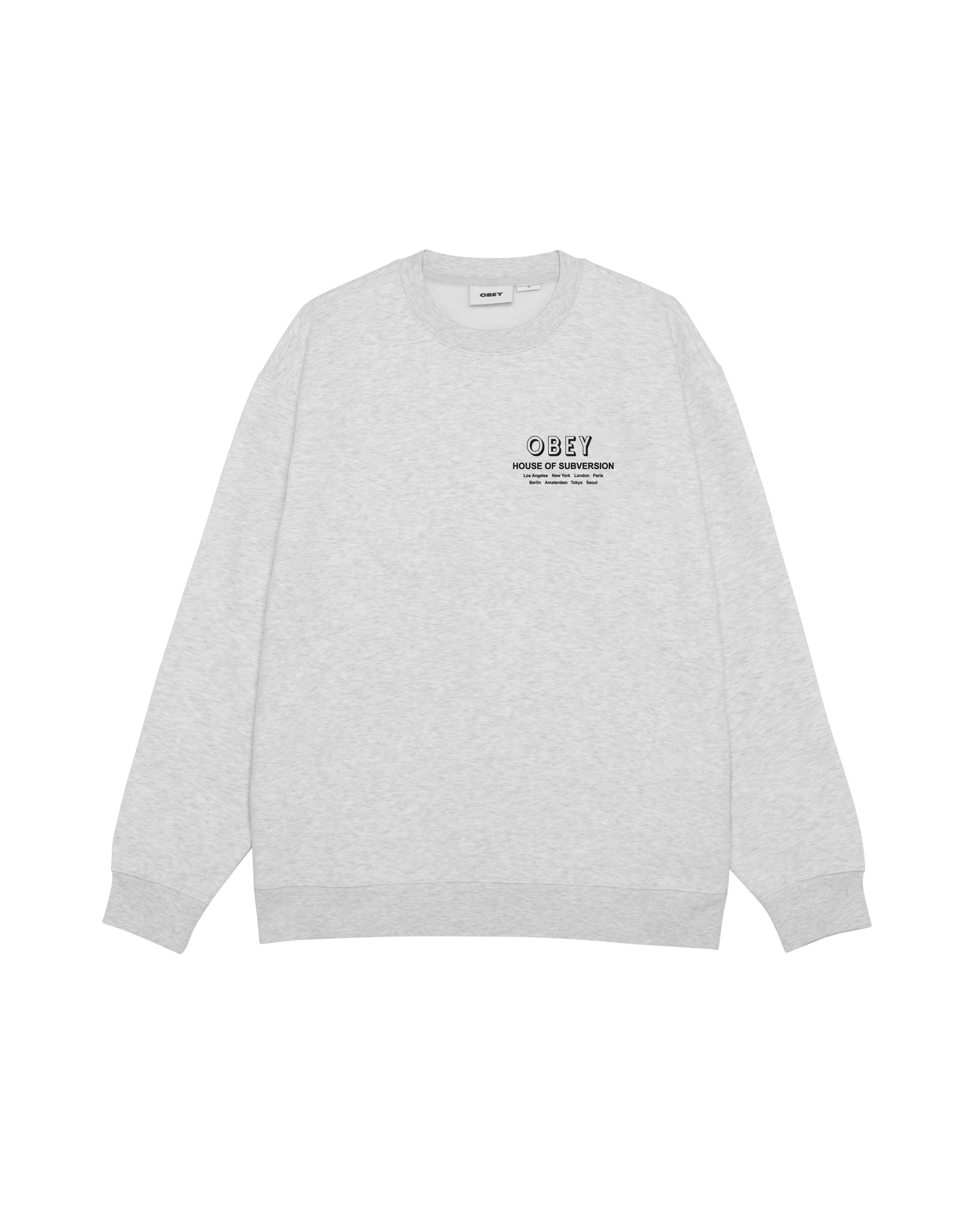 HOUSE OF SUBVERSION PREMIUM CREWNECK - HEATHER GREY