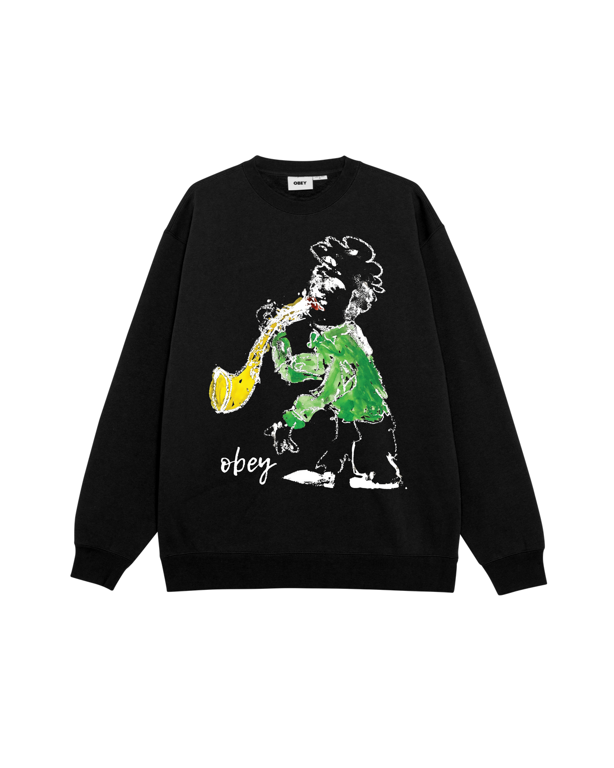 JAZZ PLAYER PREMIUM CREWNECK - BLACK