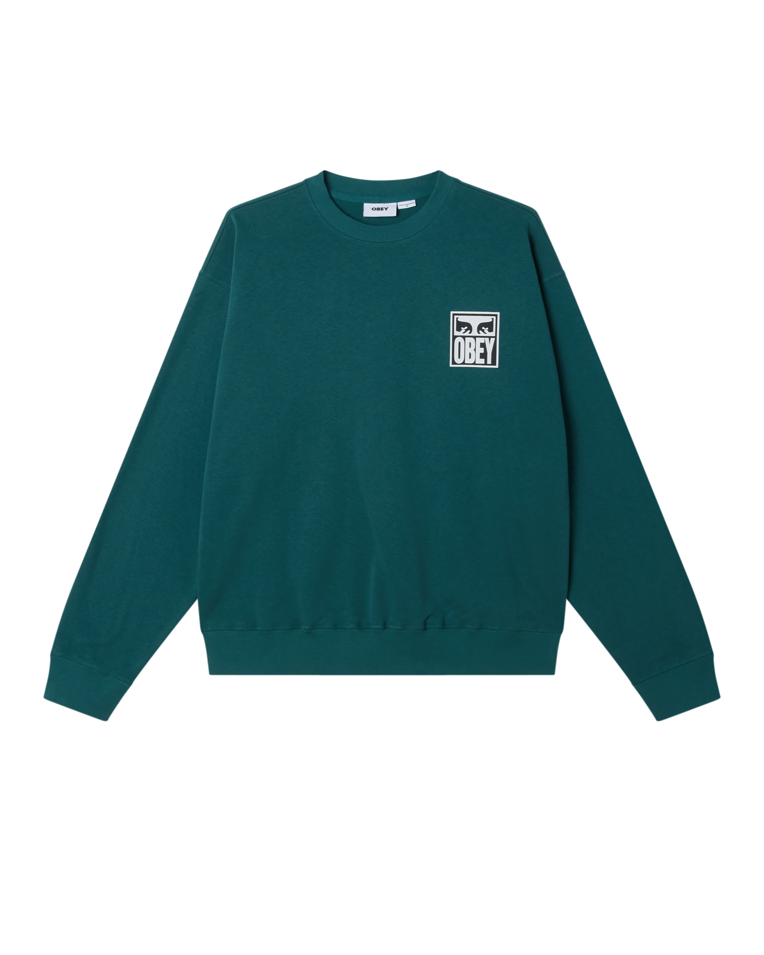 OBEY EYES ICON II CREWNECK - MEDITERRANEA