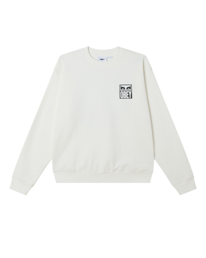 OBEY EYES ICON II CREWNECK - OFF WHITE
