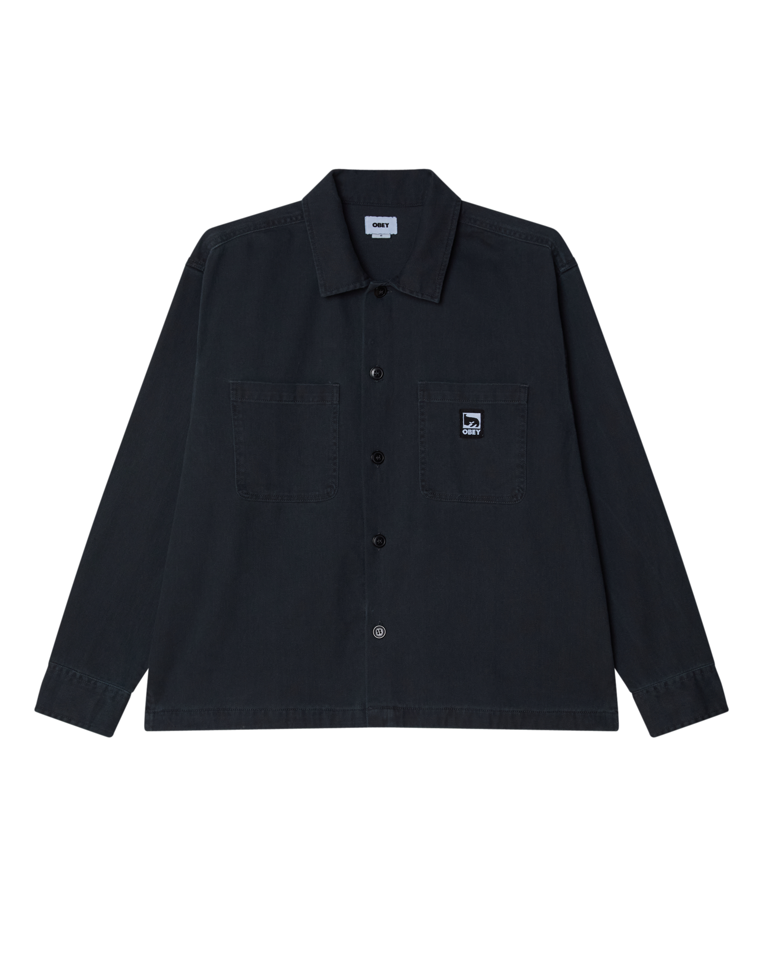 HARVEY SHIRT JACKET - BLACK FADED WASH
