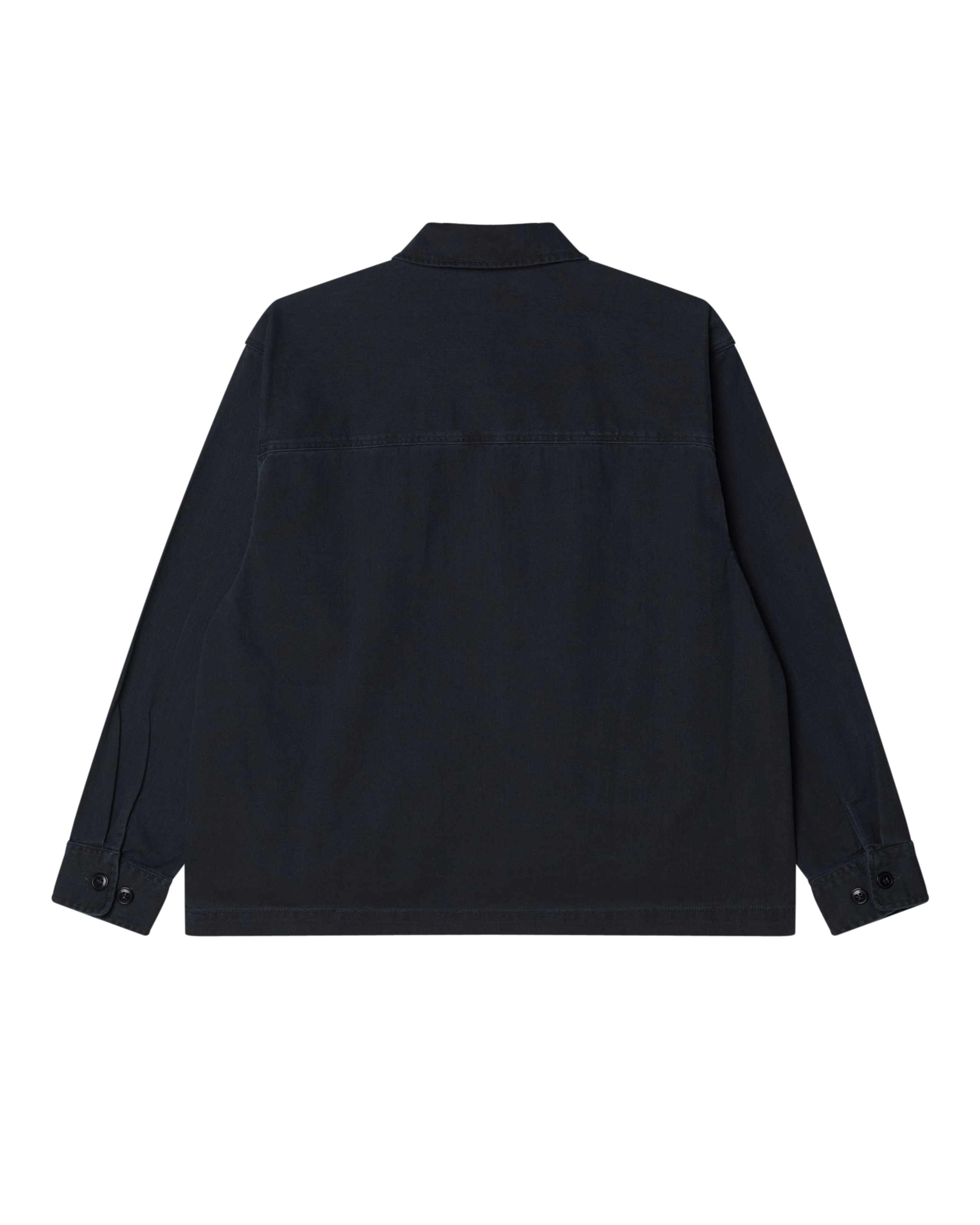 HARVEY SHIRT JACKET - BLACK FADED WASH