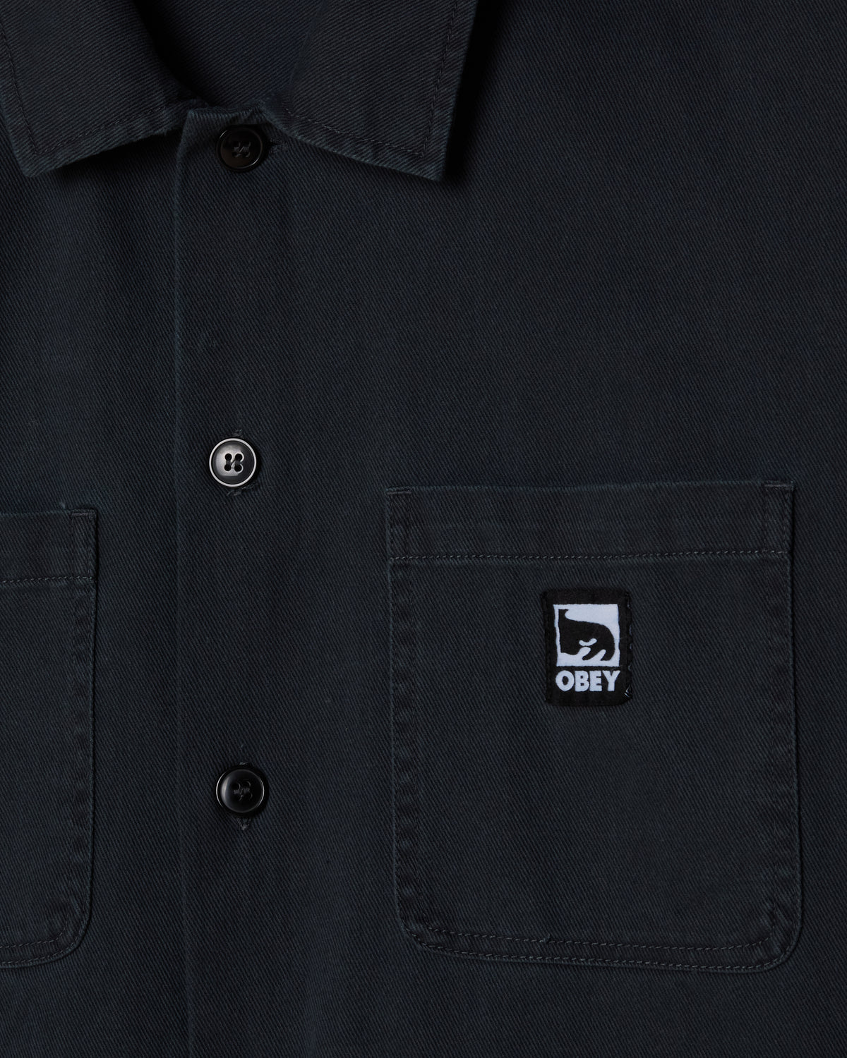 HARVEY SHIRT JACKET - BLACK FADED WASH