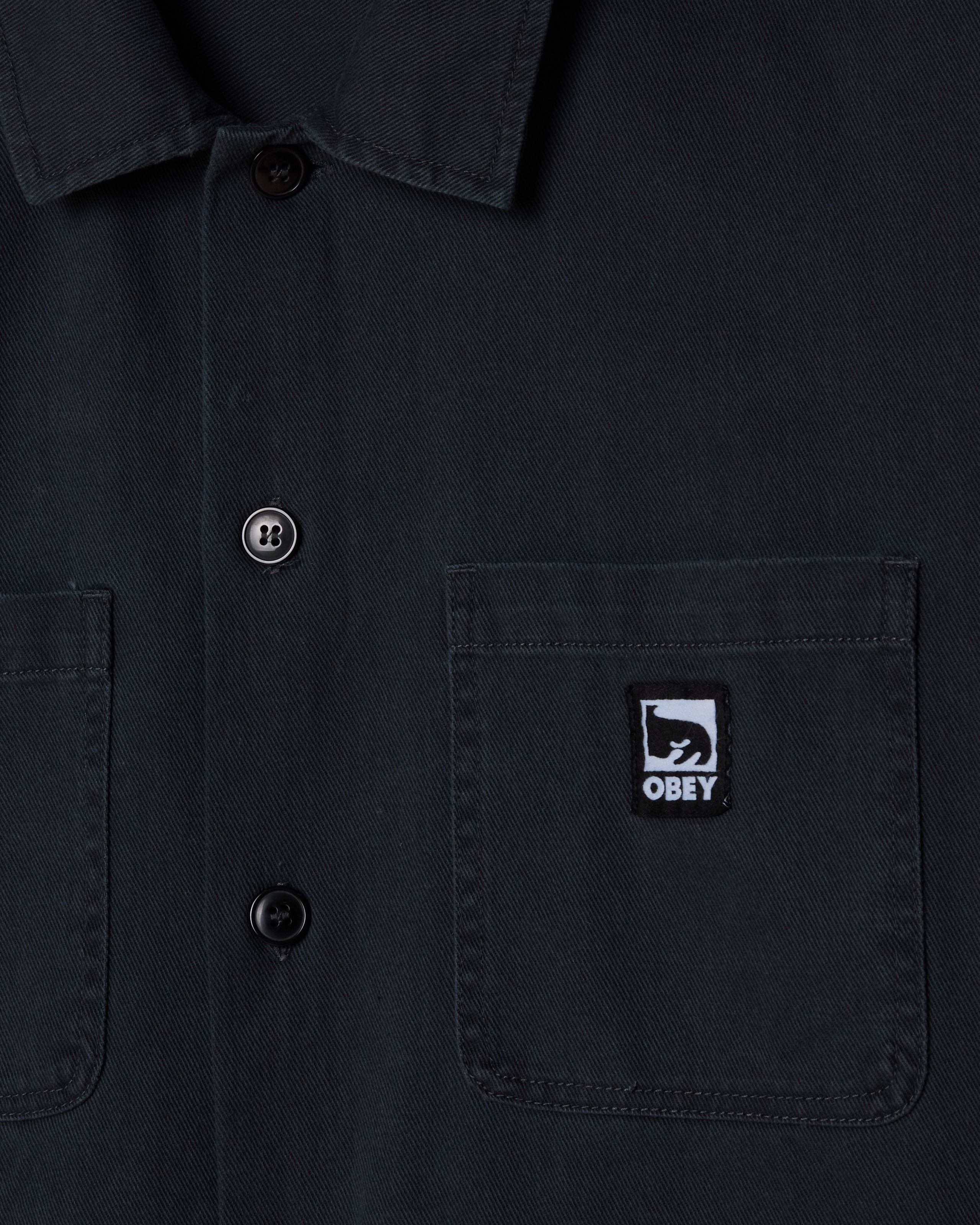 HARVEY SHIRT JACKET - BLACK FADED WASH