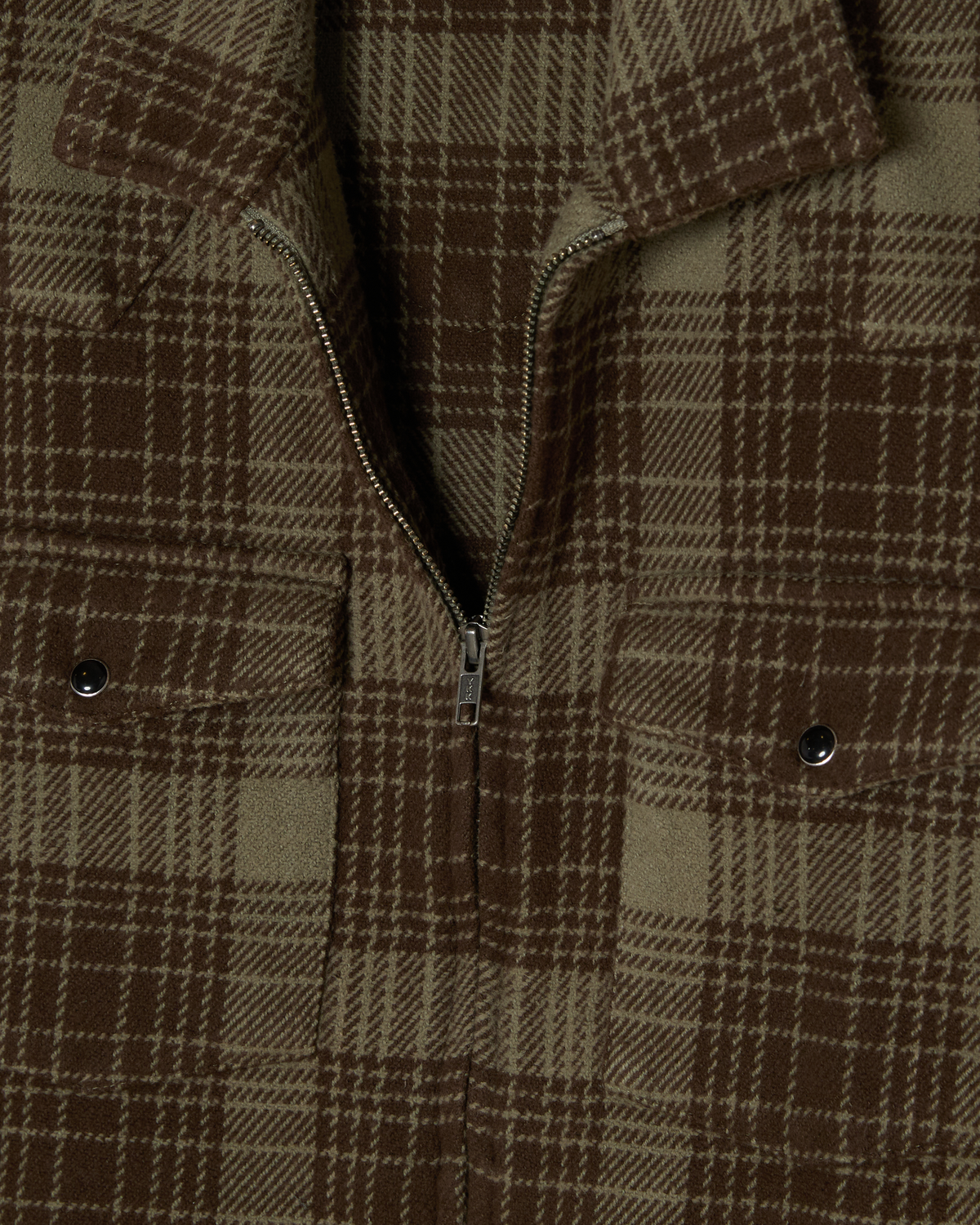 WILLIE ZIP SHIRT JACKET - TURKISH COFFEE MULTI