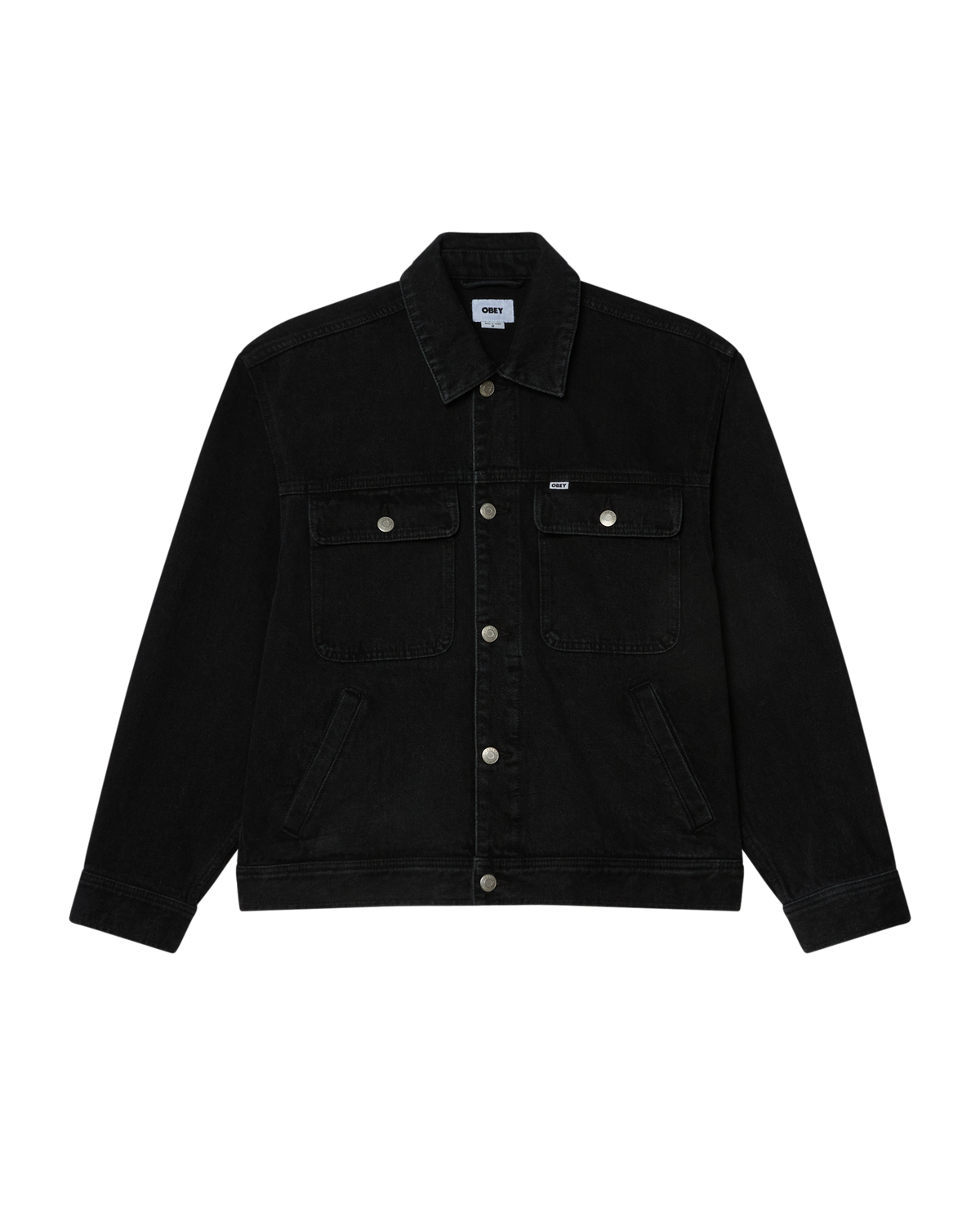 OBEY OPENA JACKET - FADED BLACK