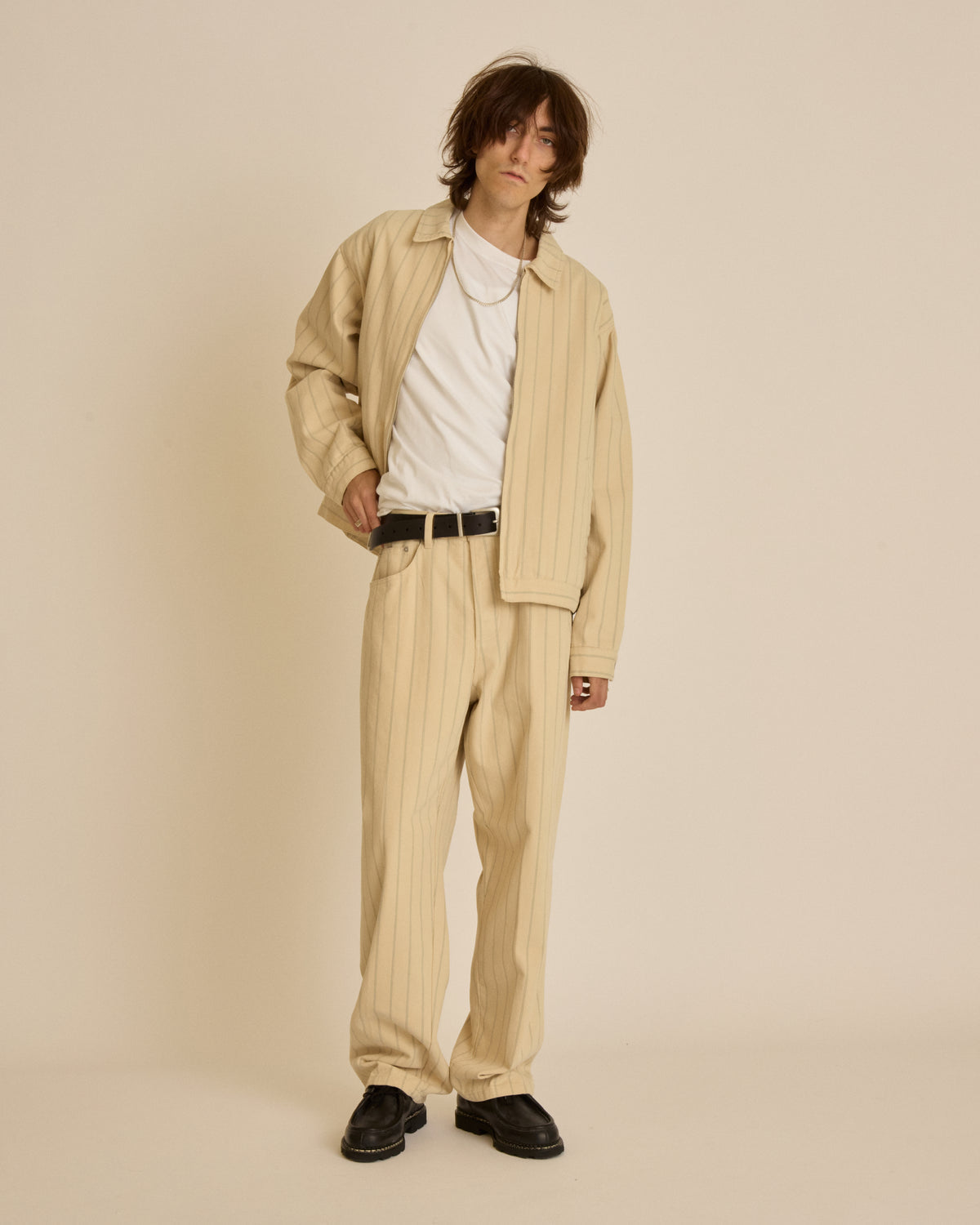 CLASSIC BAGGY STRIPE DENIM