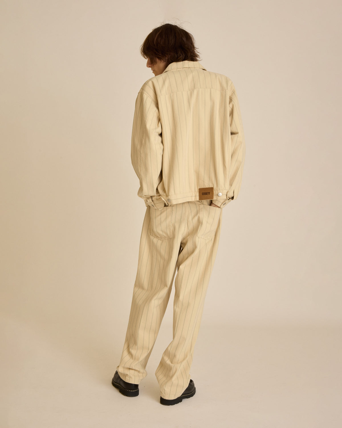 CLASSIC BAGGY STRIPE DENIM