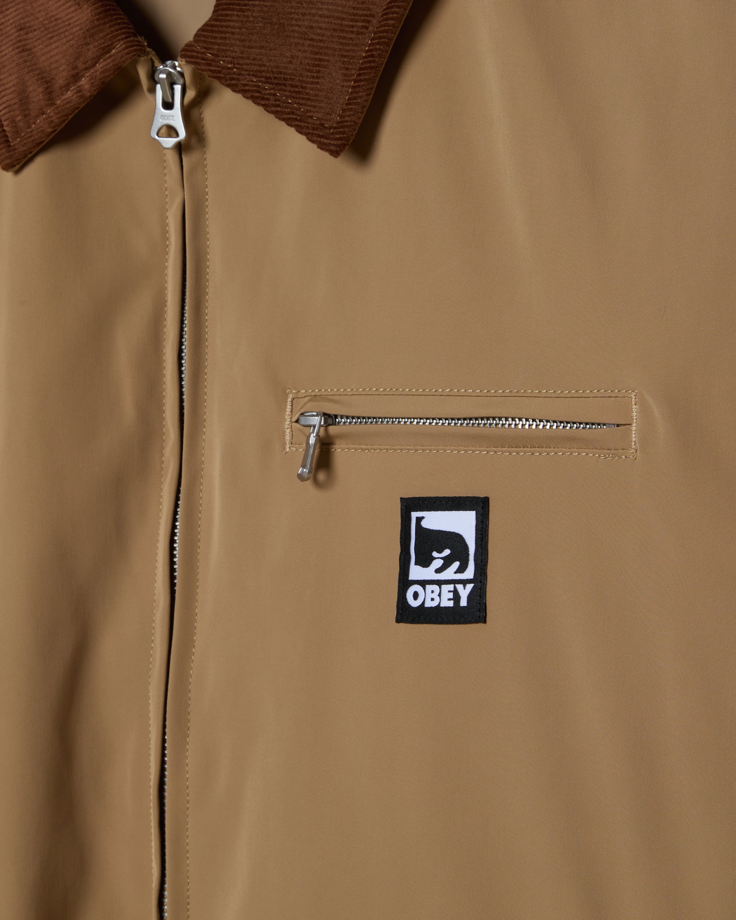 OBEY ELYSIAN JACKET - VINTAGE TAN