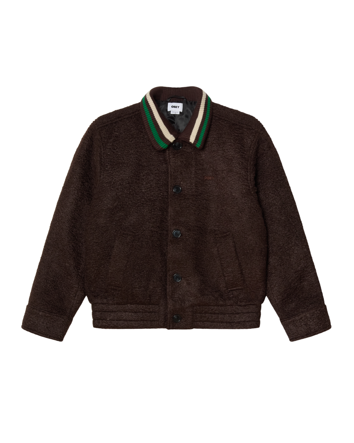 OBEY ARDEN BLOUSON JACKET - JAVA BROWN
