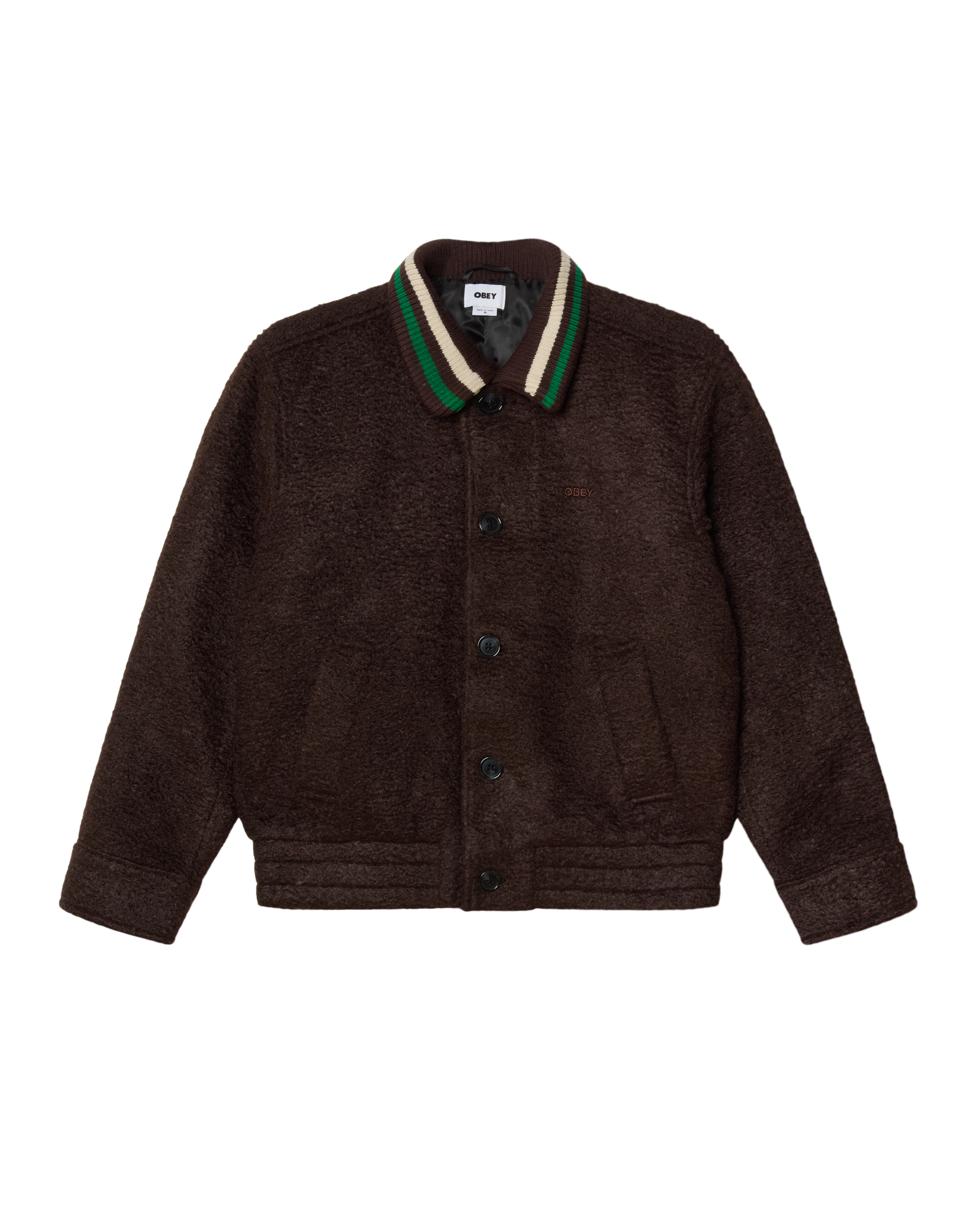 OBEY ARDEN BLOUSON JACKET - JAVA BROWN