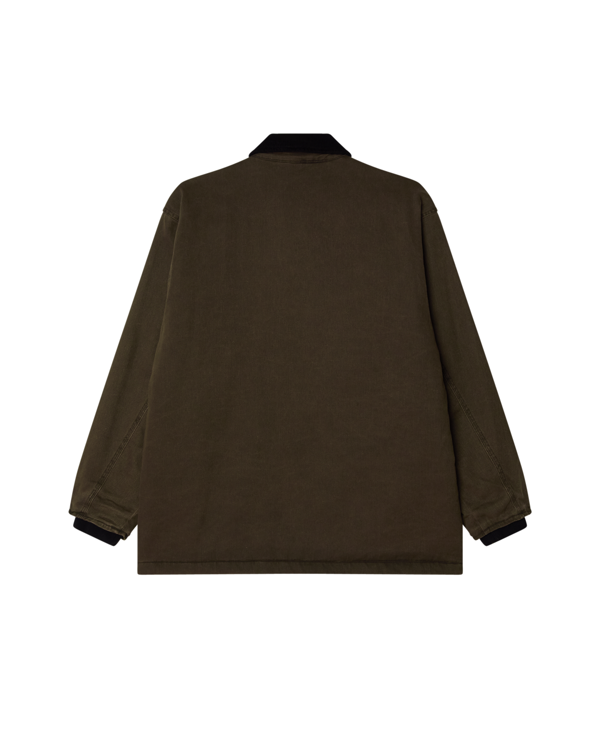 OBEY NORTON BARN COAT - BLACK OLIVE FADED WASH