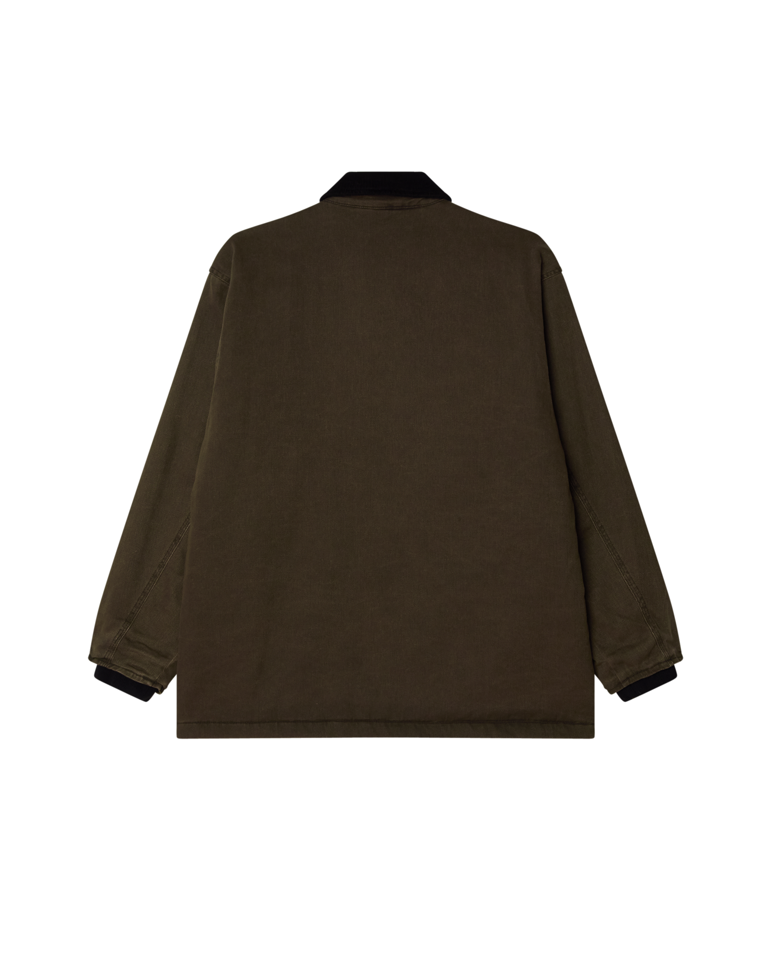 OBEY NORTON BARN COAT - BLACK OLIVE FADED WASH
