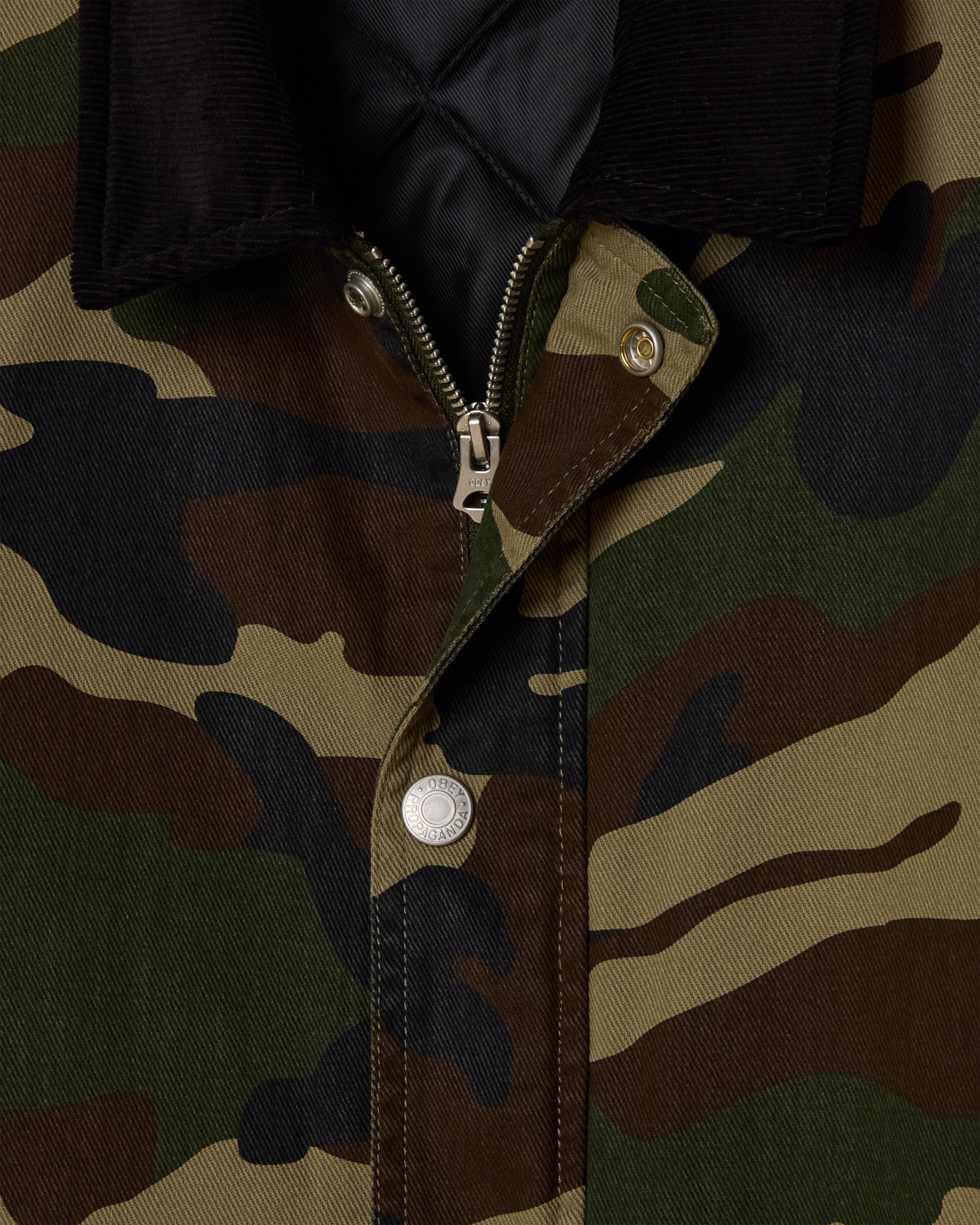 OBEY NORTON BARN COAT - WOODLAND CAMO