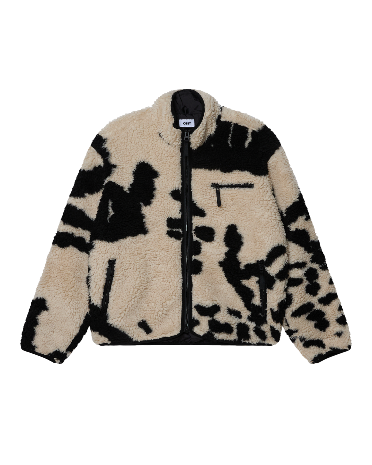 OBEY SHAGGY SHERPA JACKET - CLAY MULTI