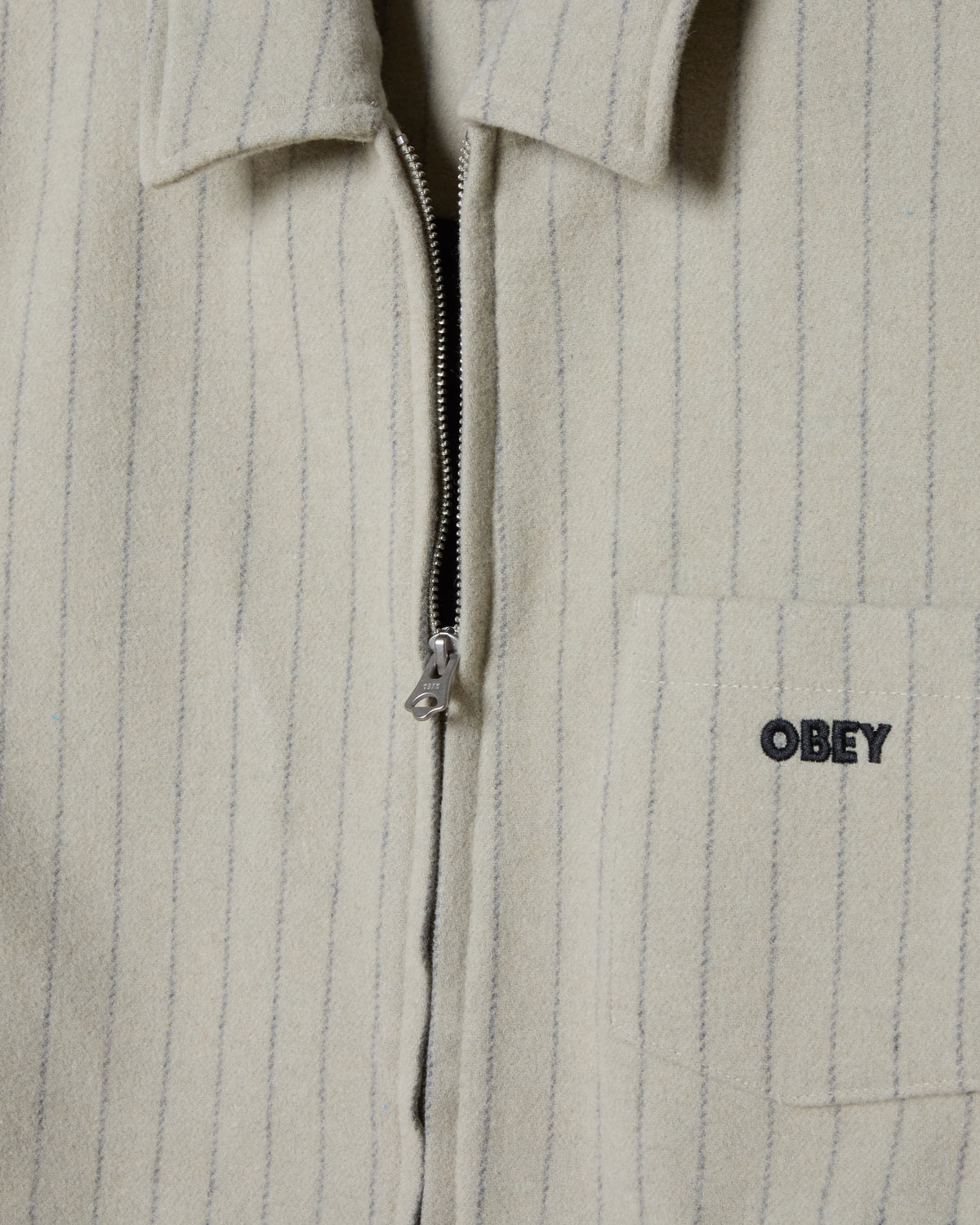 OBEY VERNON ZIP JACKET - ABBEY STONE MULTI