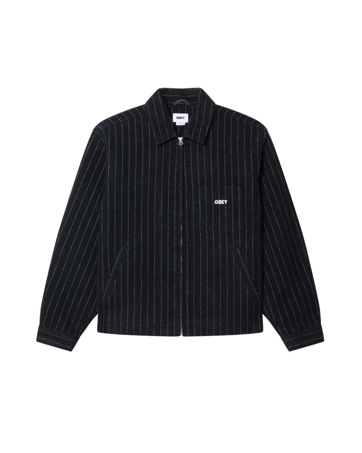 OBEY VERNON ZIP JACKET - NAVY MULTI