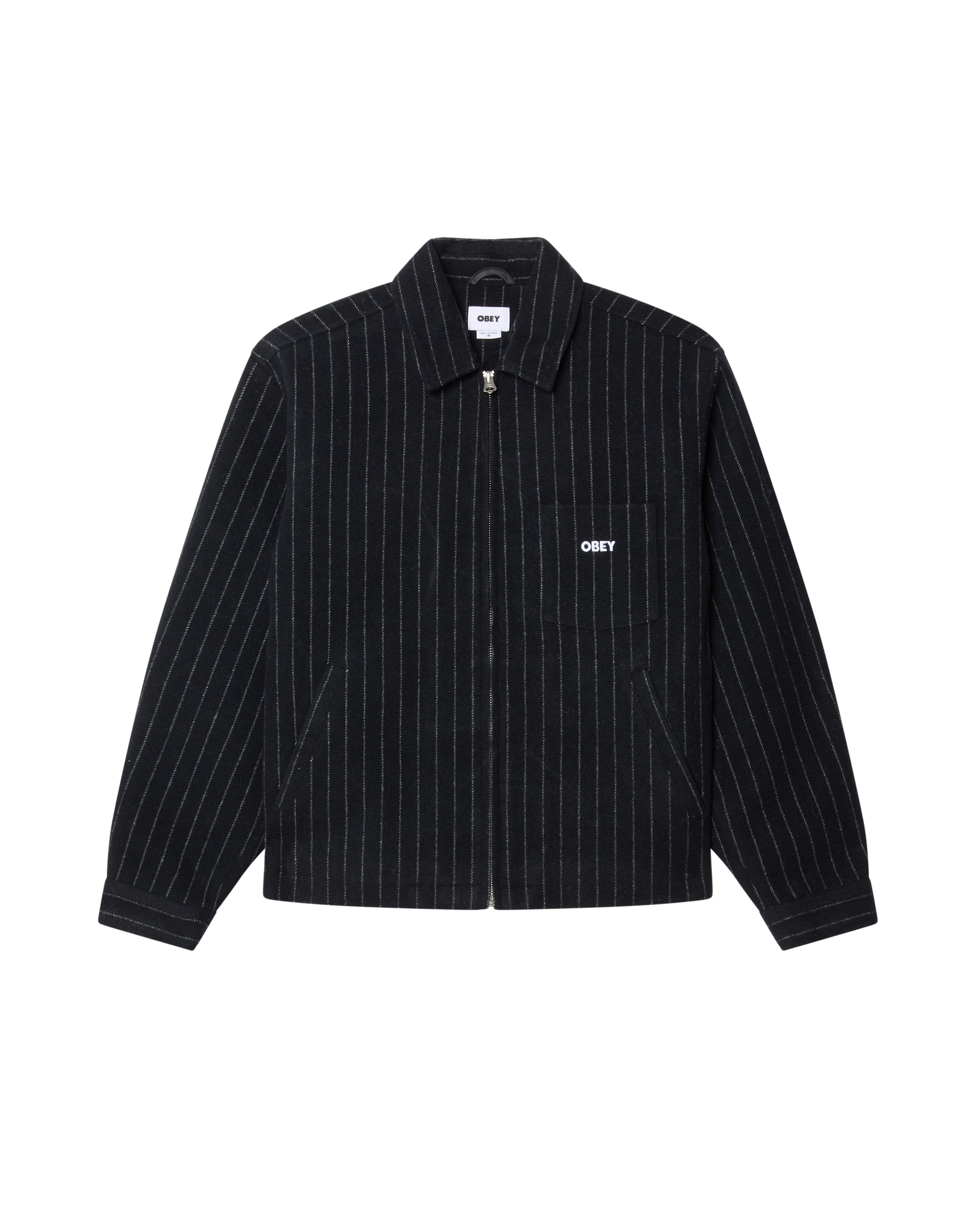 OBEY VERNON ZIP JACKET - NAVY MULTI