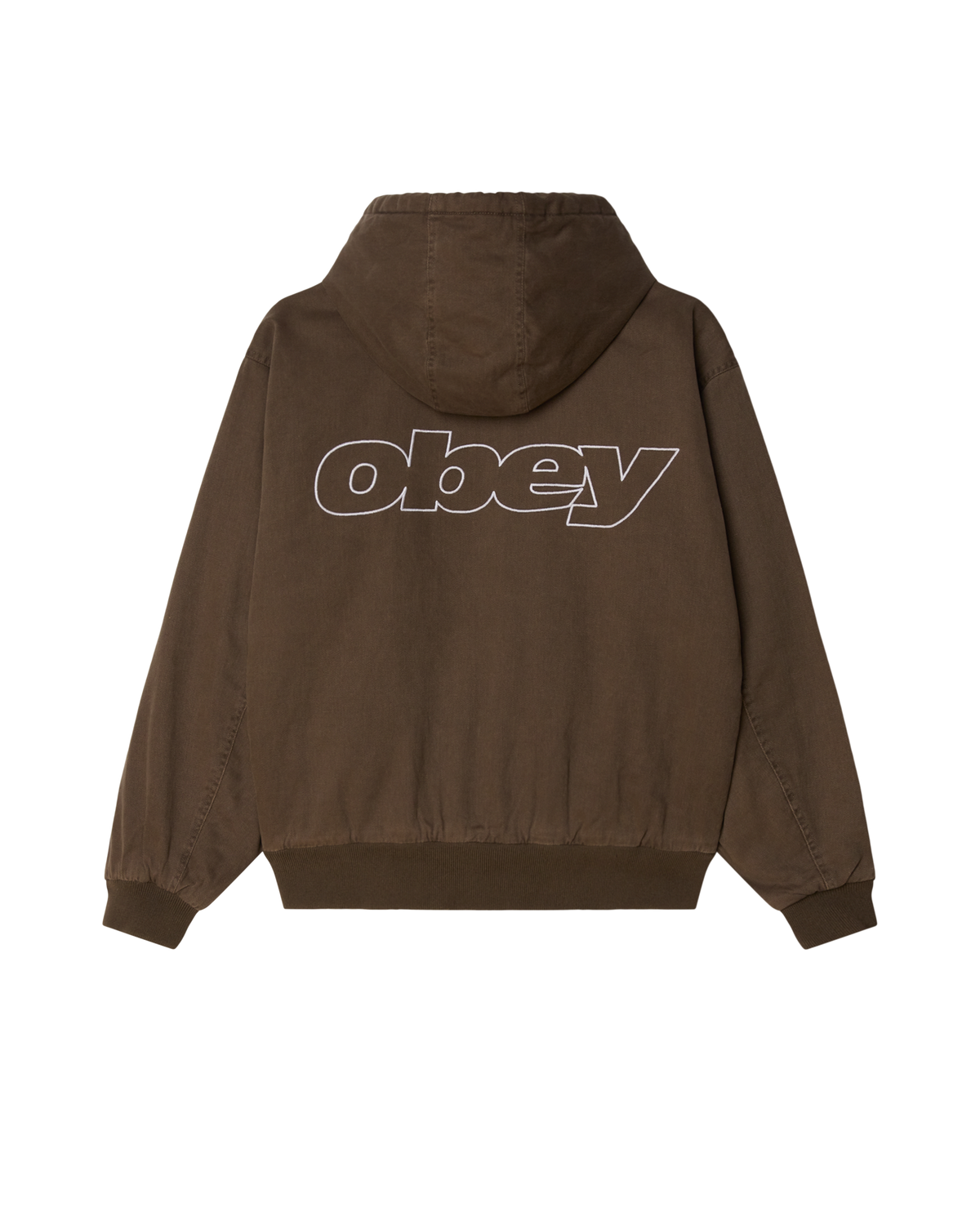 OBEY RANDY ZIP UP HOOD - WREN FADED WASH