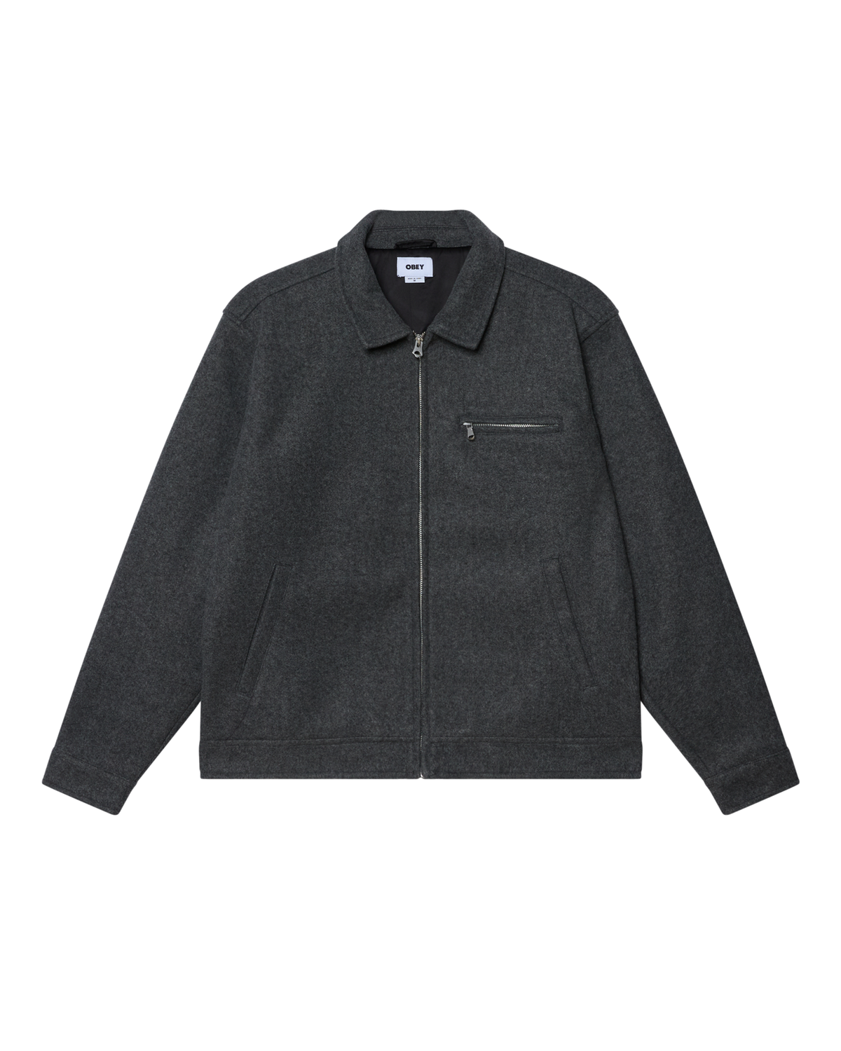 LENOX ZIP JACKET - DARK GREY MELANGE