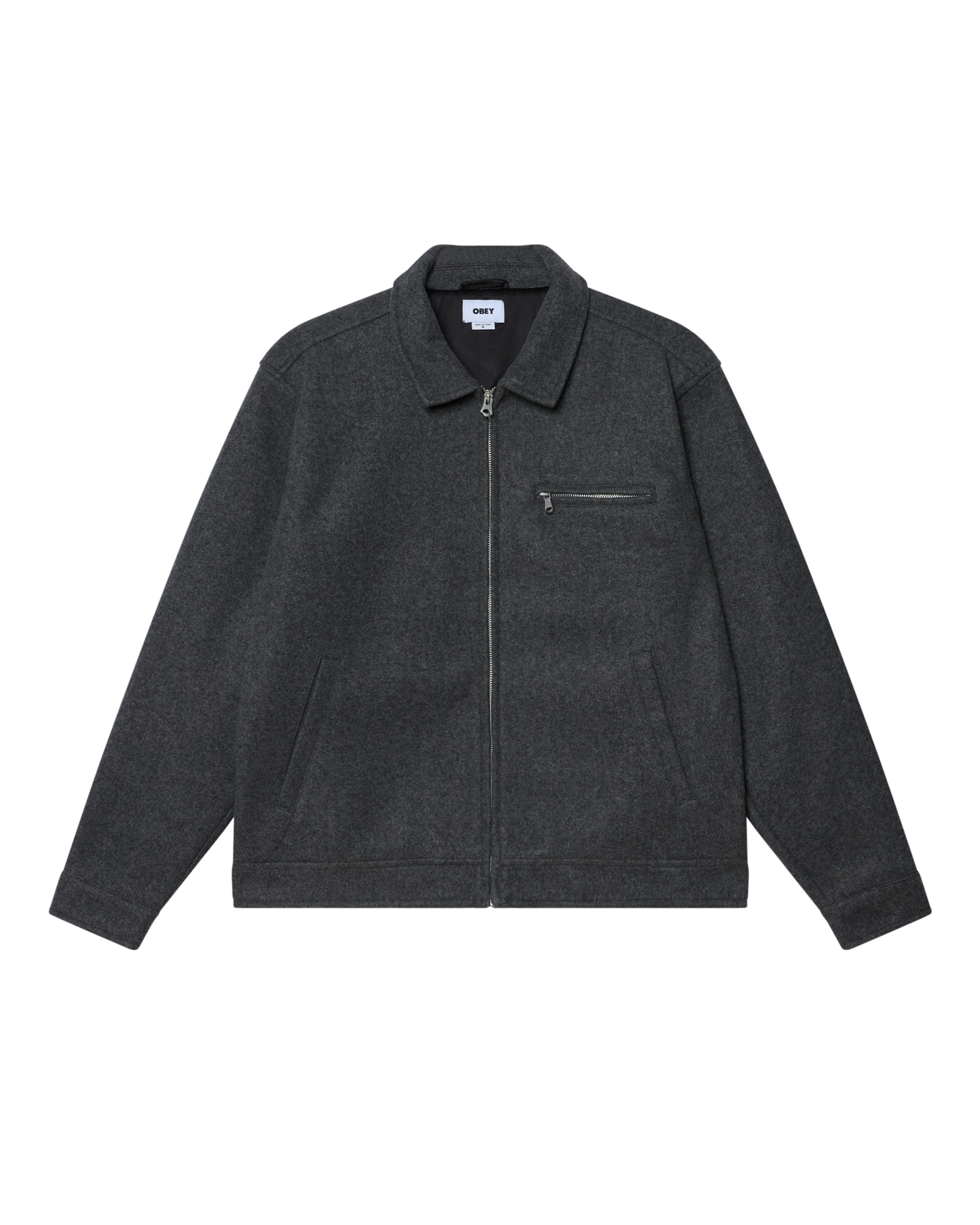 LENOX ZIP JACKET - DARK GREY MELANGE